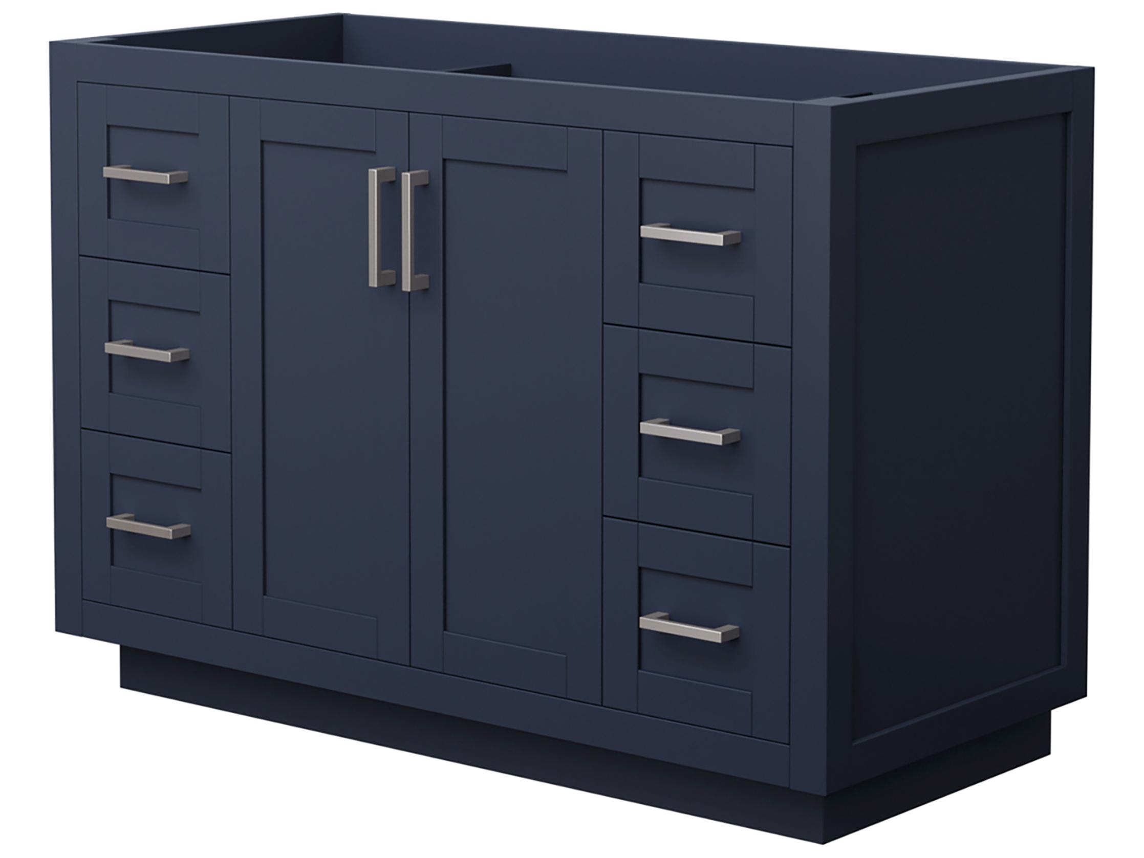 Wyndham Collection Miranda 47" Dark Blue Vanity