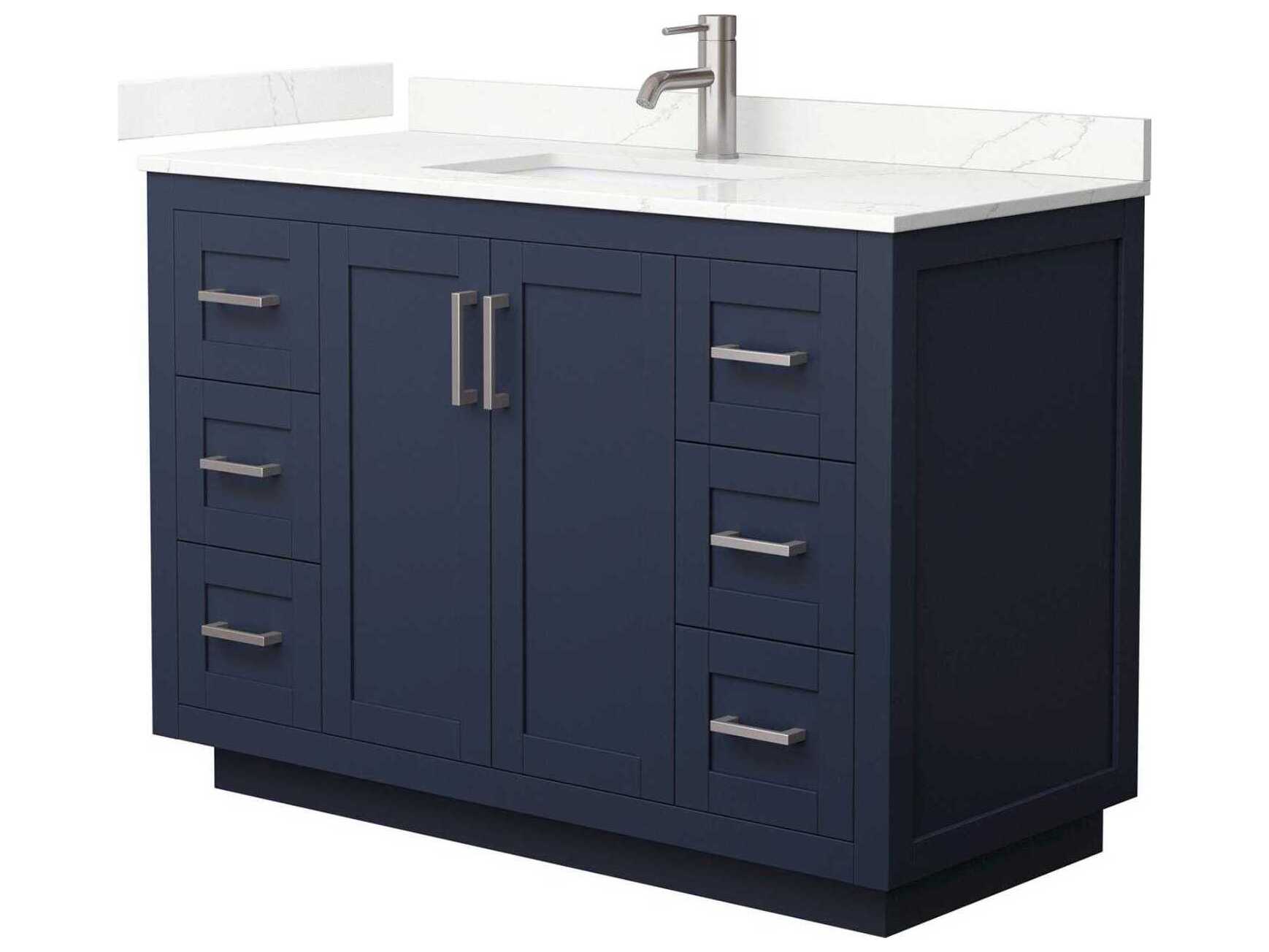 Wyndham Collection Miranda 48" Dark Blue Vanity