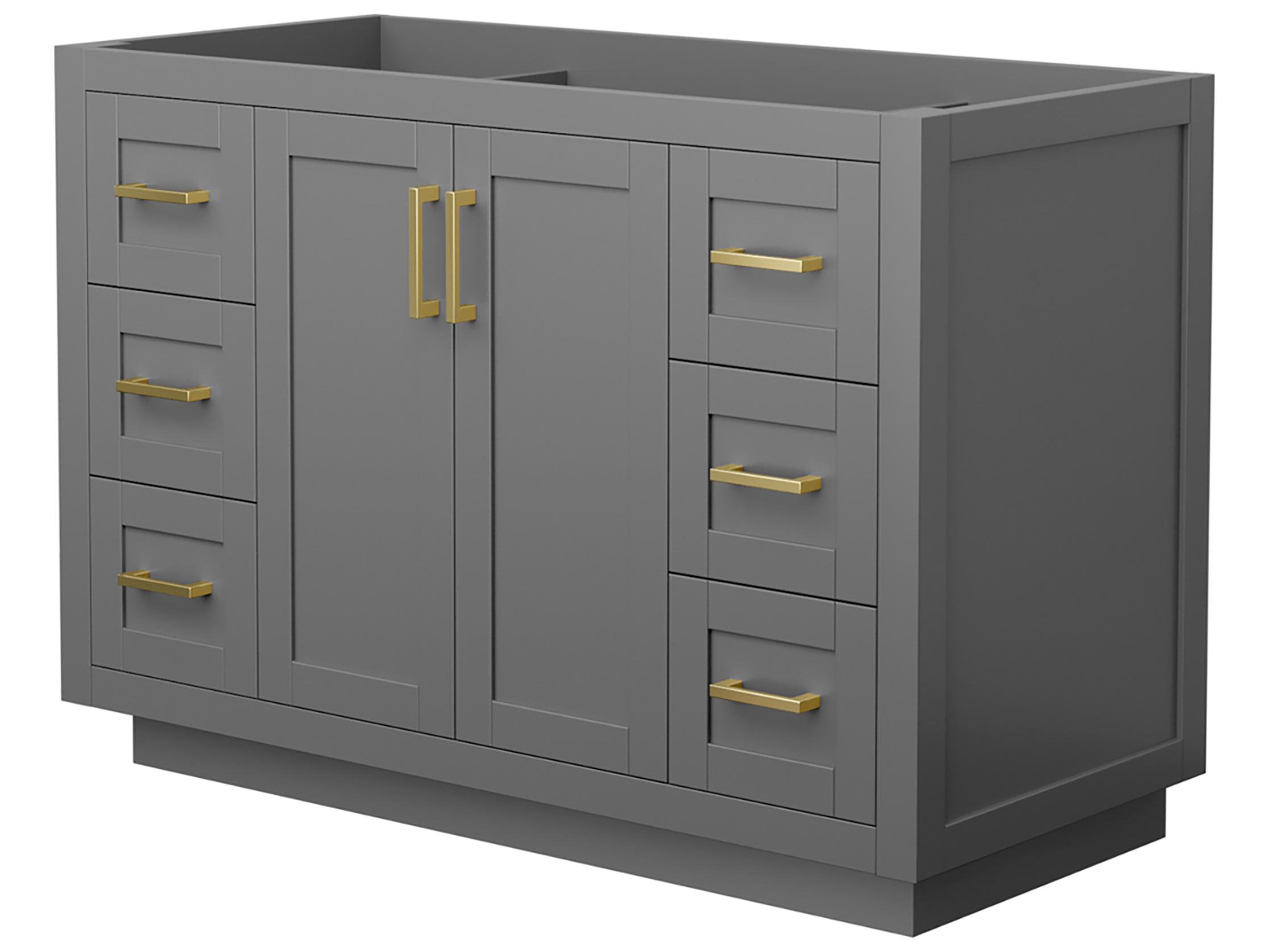 Wyndham Collection Miranda 47" Dark Gray Vanity