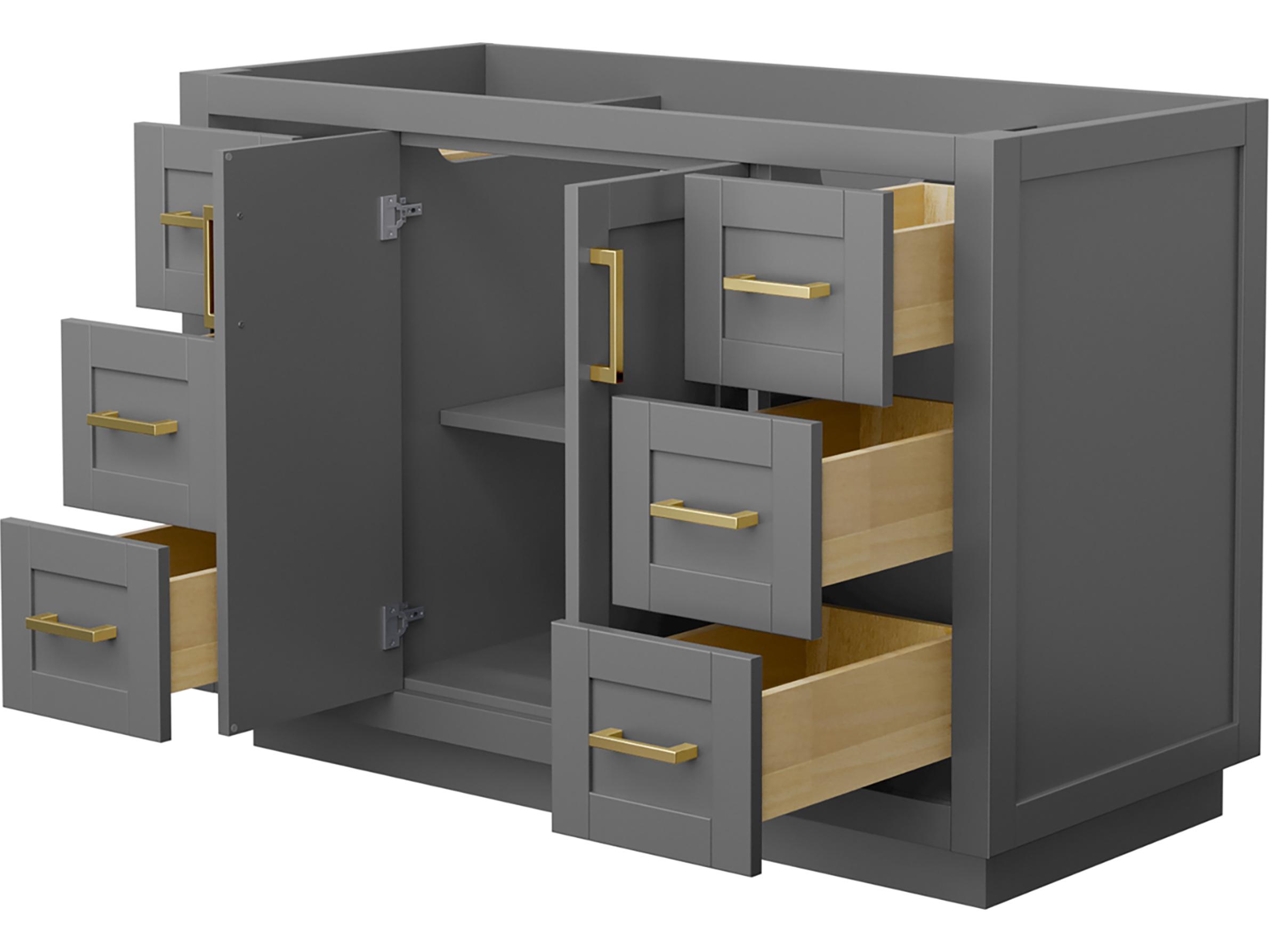 Wyndham Collection Miranda 47" Dark Gray Vanity