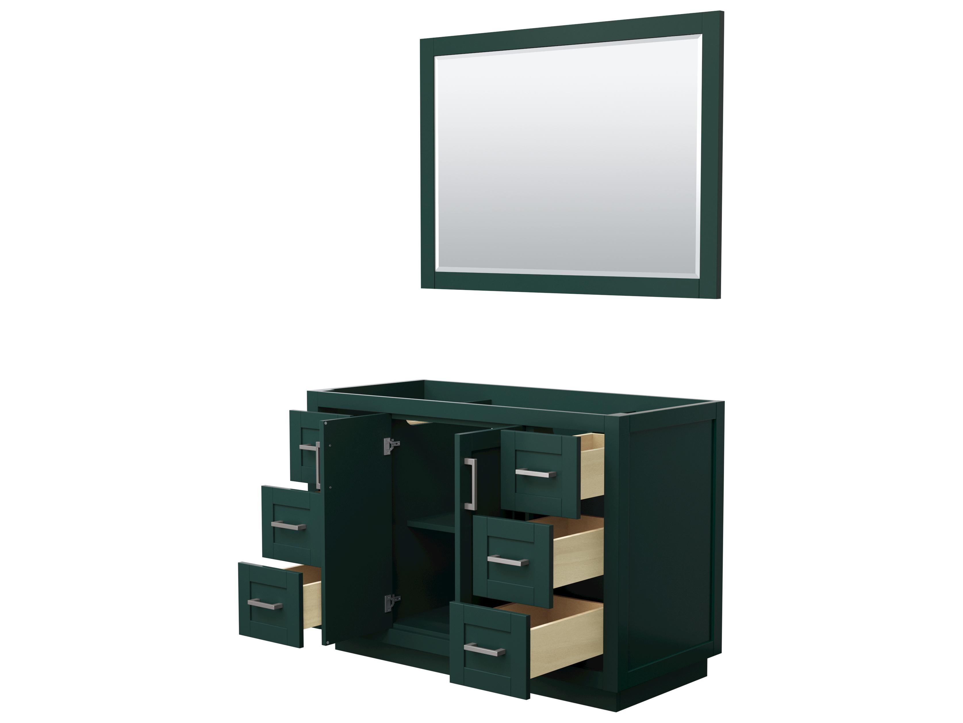 Wyndham Collection Miranda 47" Green Vanity with 46" Mirror
