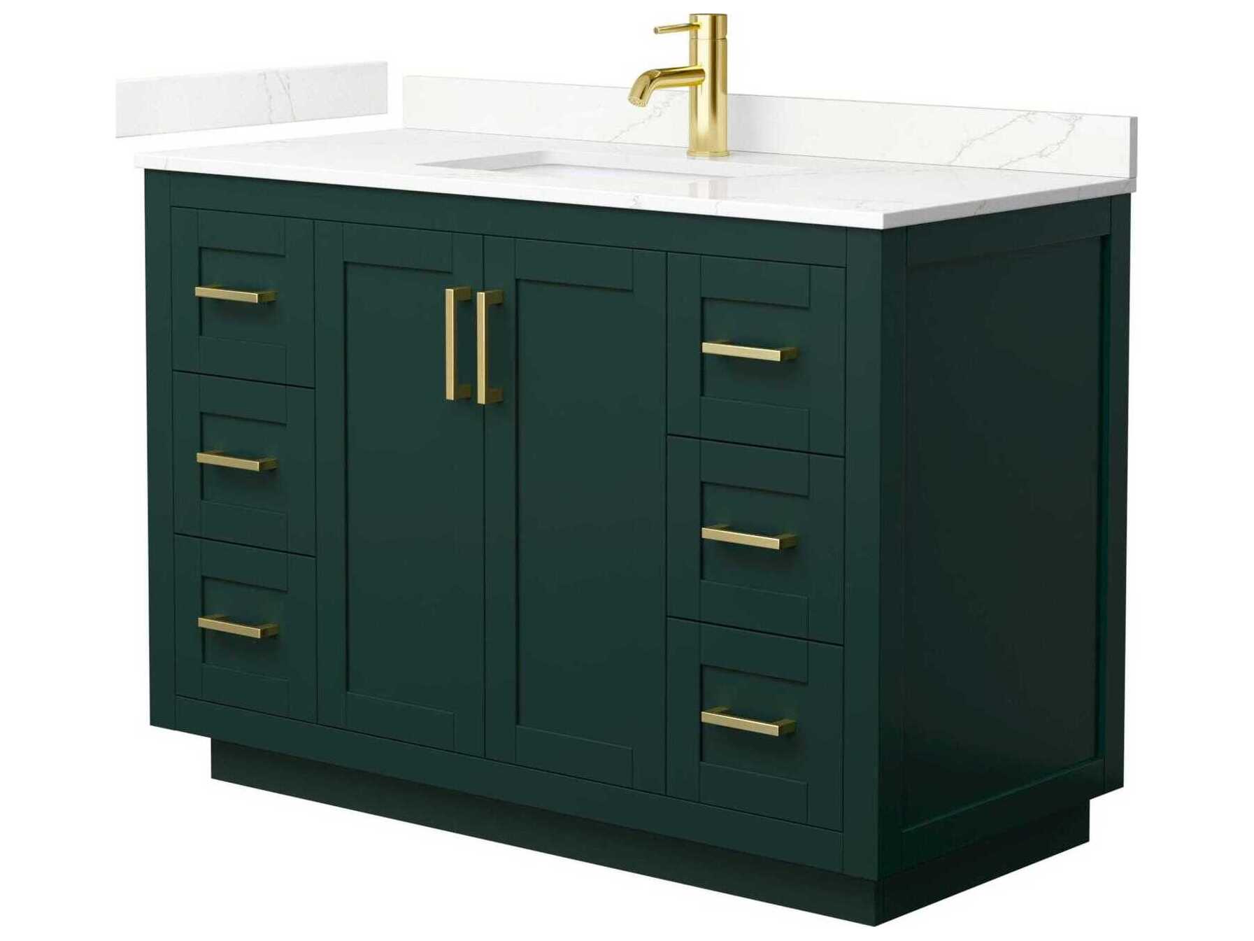 Wyndham Collection Miranda 48" Green Vanity