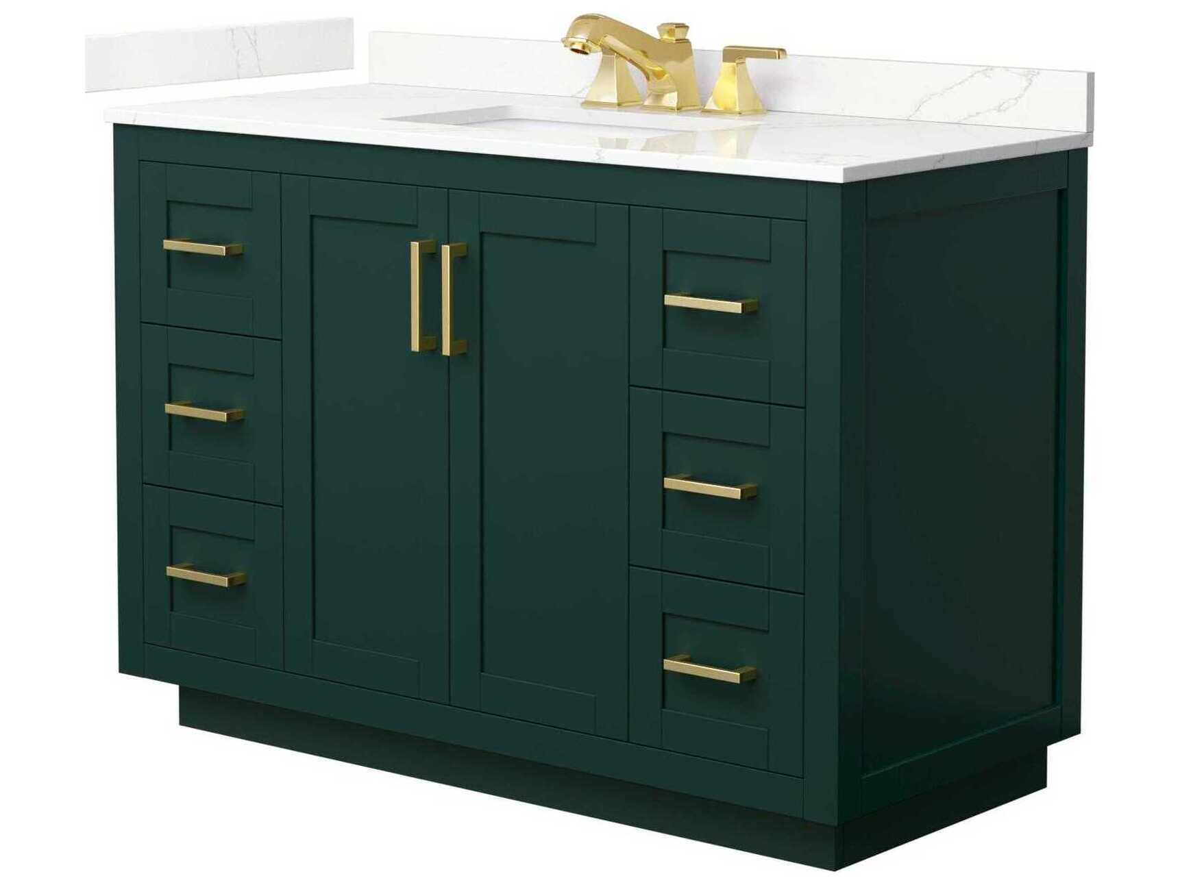 Wyndham Collection Miranda 48" Green Vanity