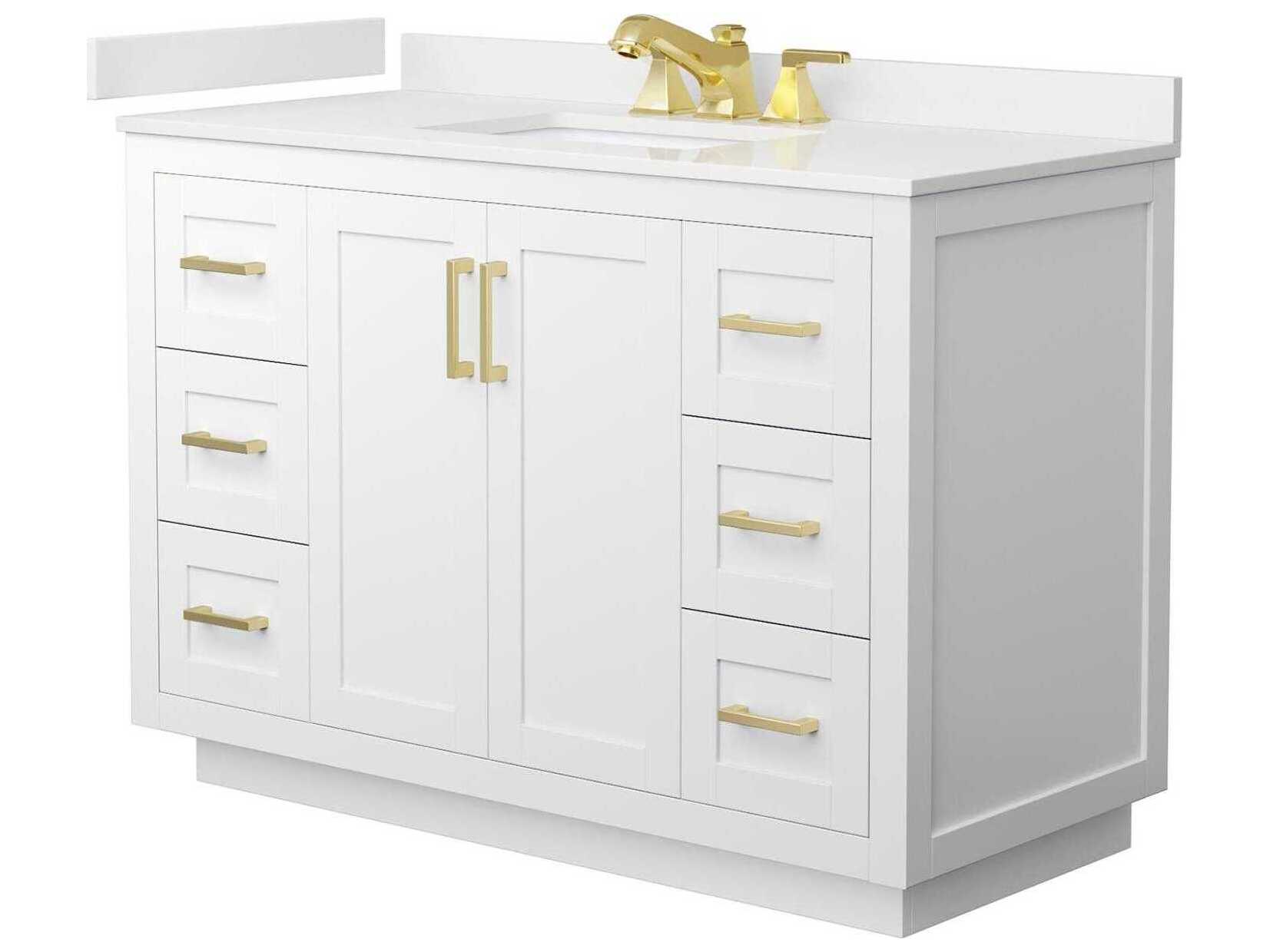 Wyndham Collection Miranda 48" White Vanity