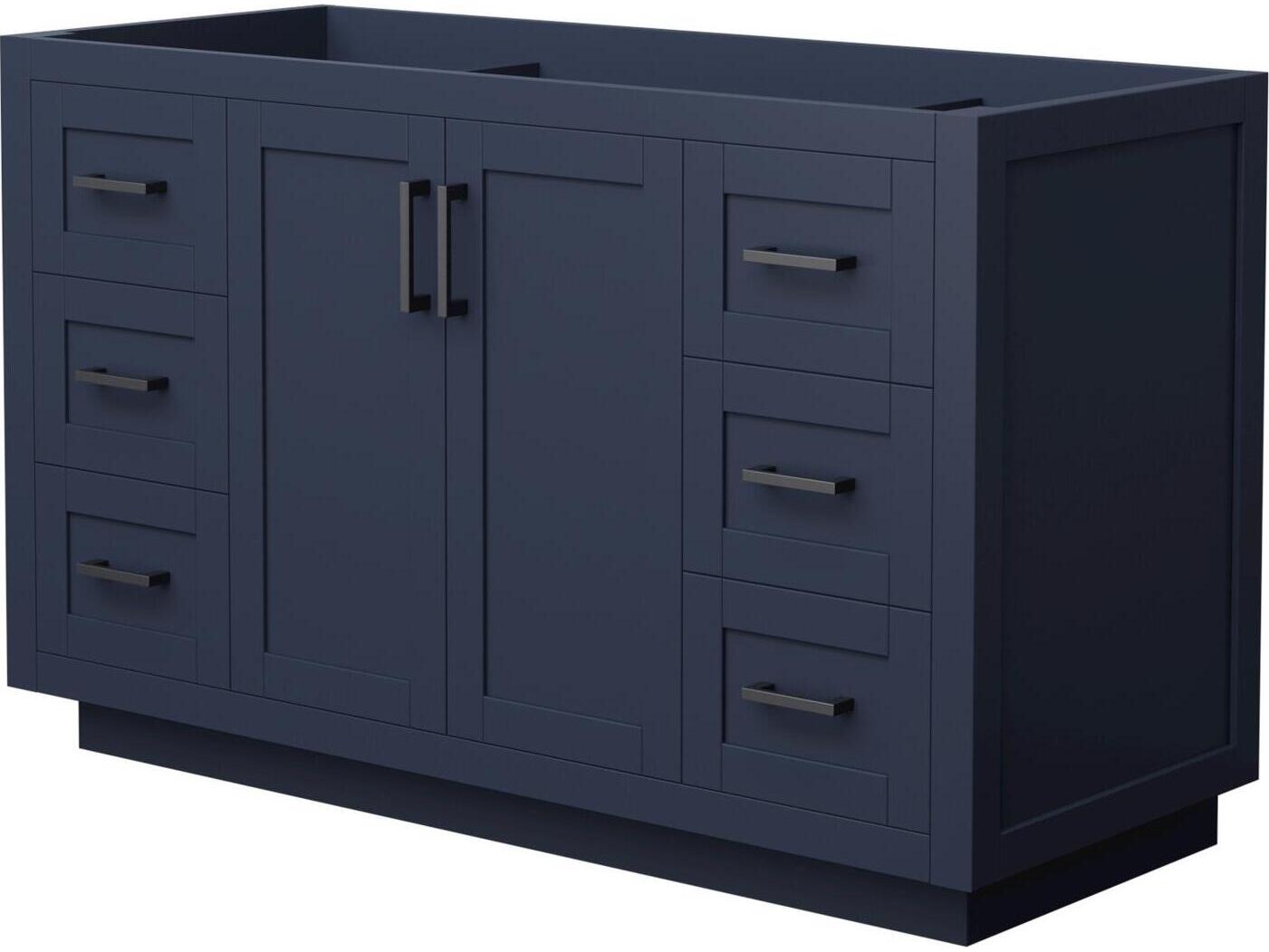 Wyndham Collection Miranda 53" Dark Blue Vanity