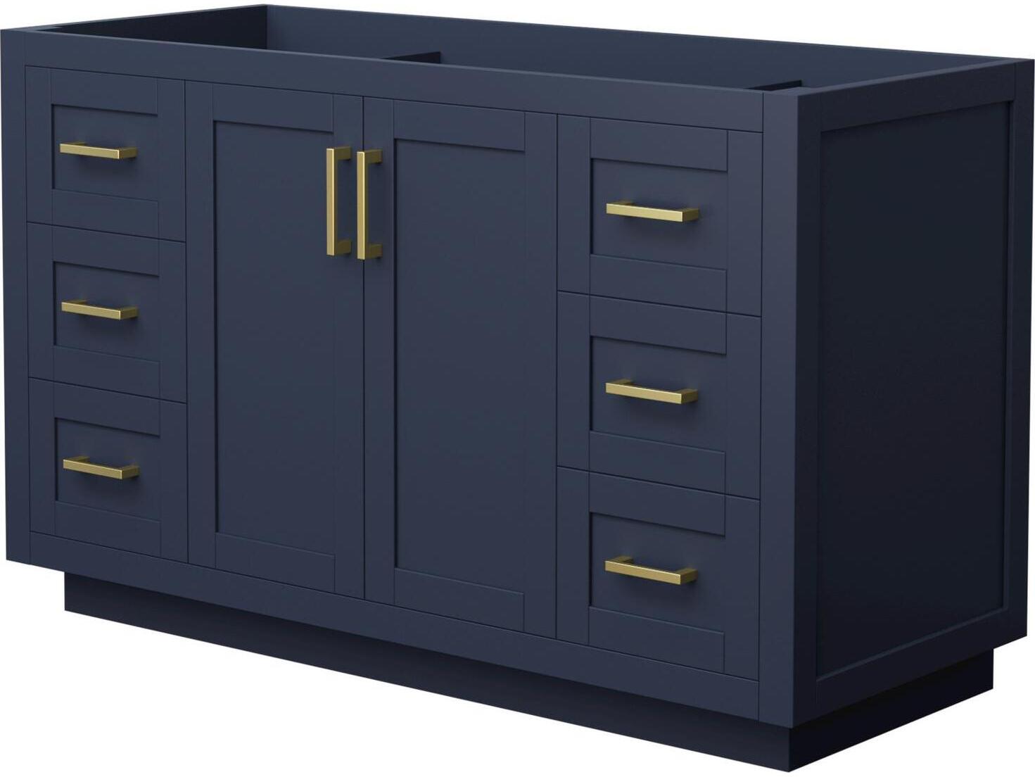 Wyndham Collection Miranda 53" Dark Blue Vanity