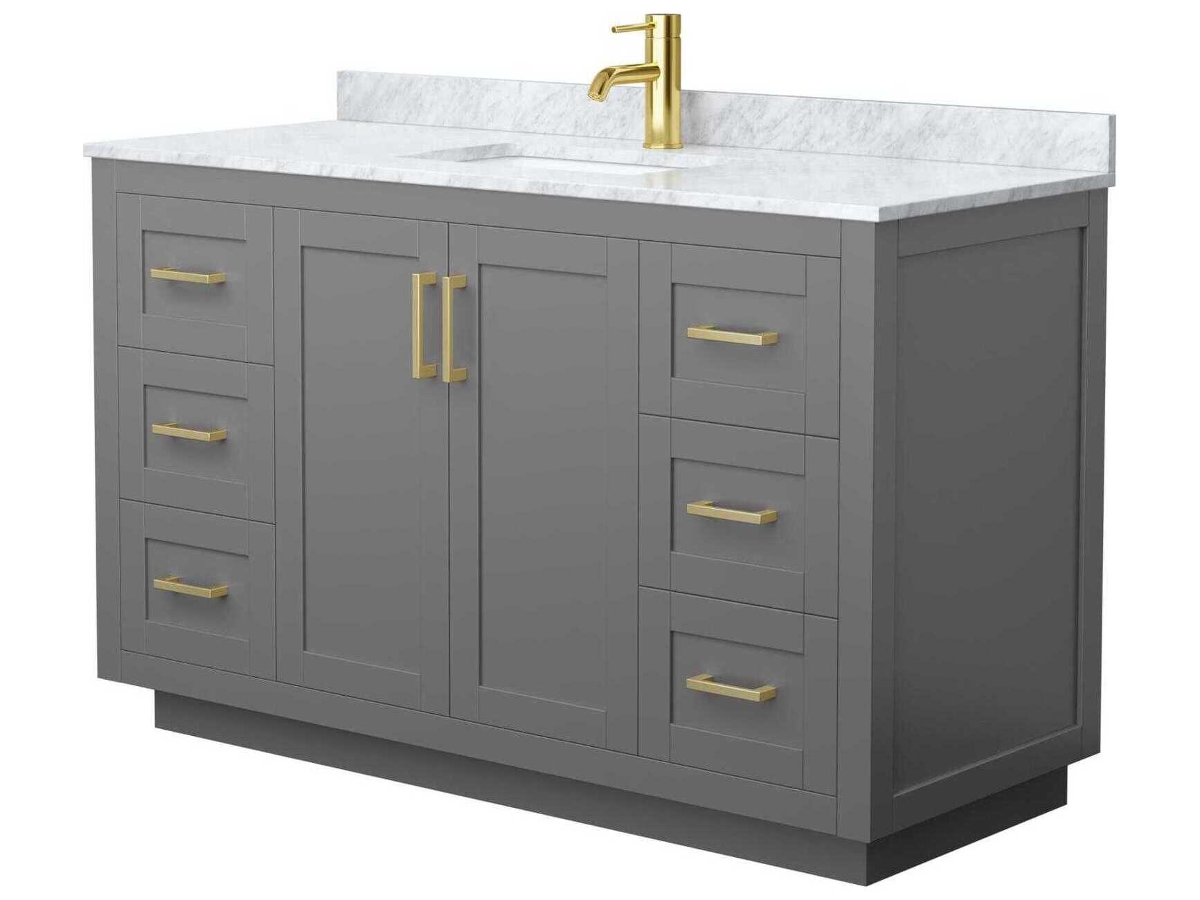 Wyndham Collection Miranda 54" Dark Gray Vanity