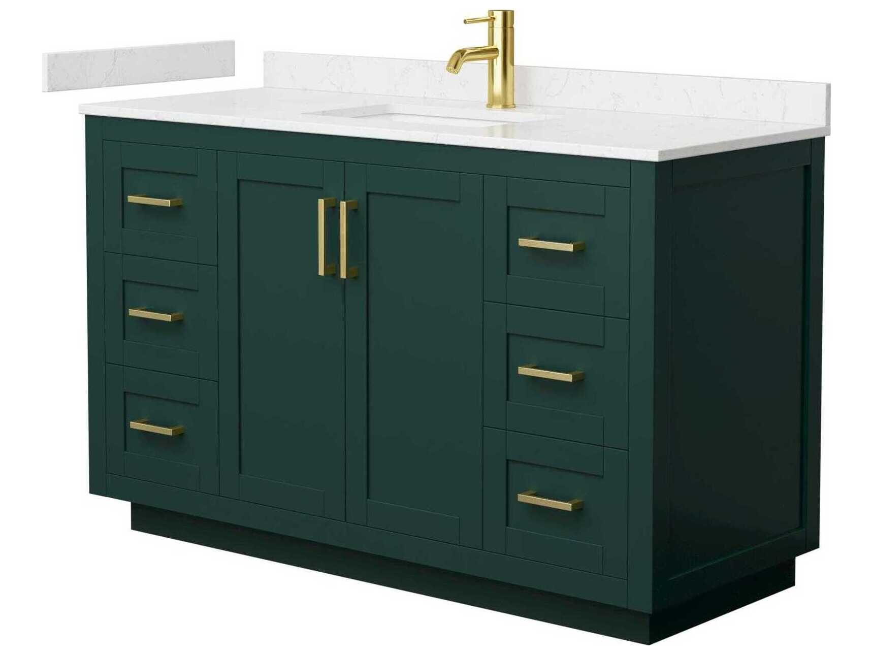 Wyndham Collection Miranda 54" Green Vanity