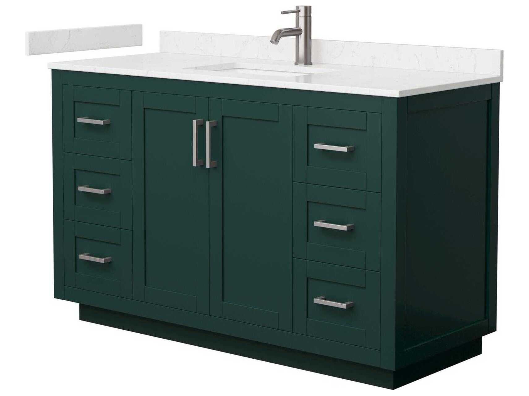 Wyndham Collection Miranda 54" Green Vanity