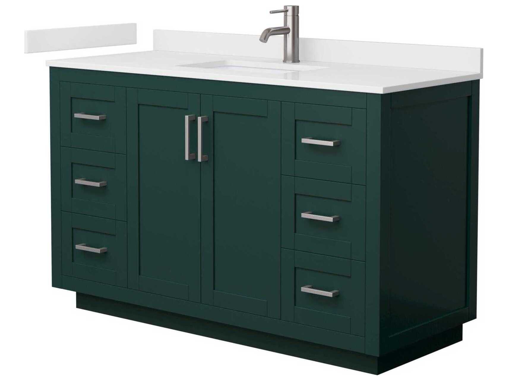 Wyndham Collection Miranda 54" Green Vanity