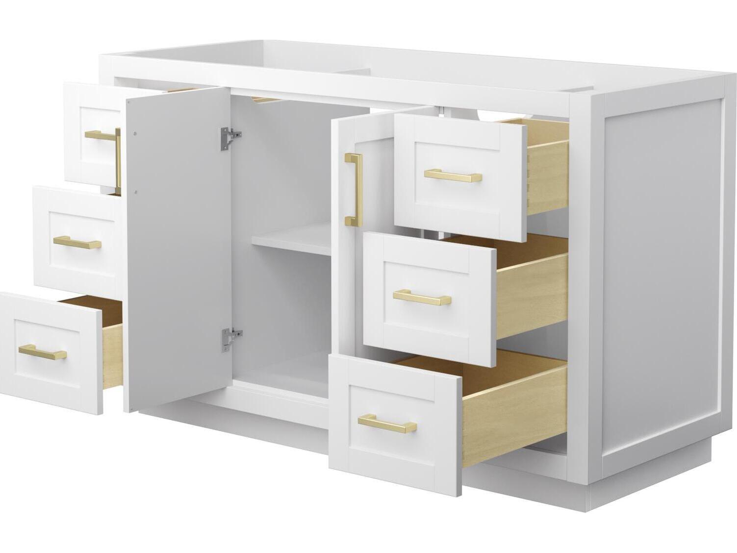 Wyndham Collection Miranda 53" White Vanity