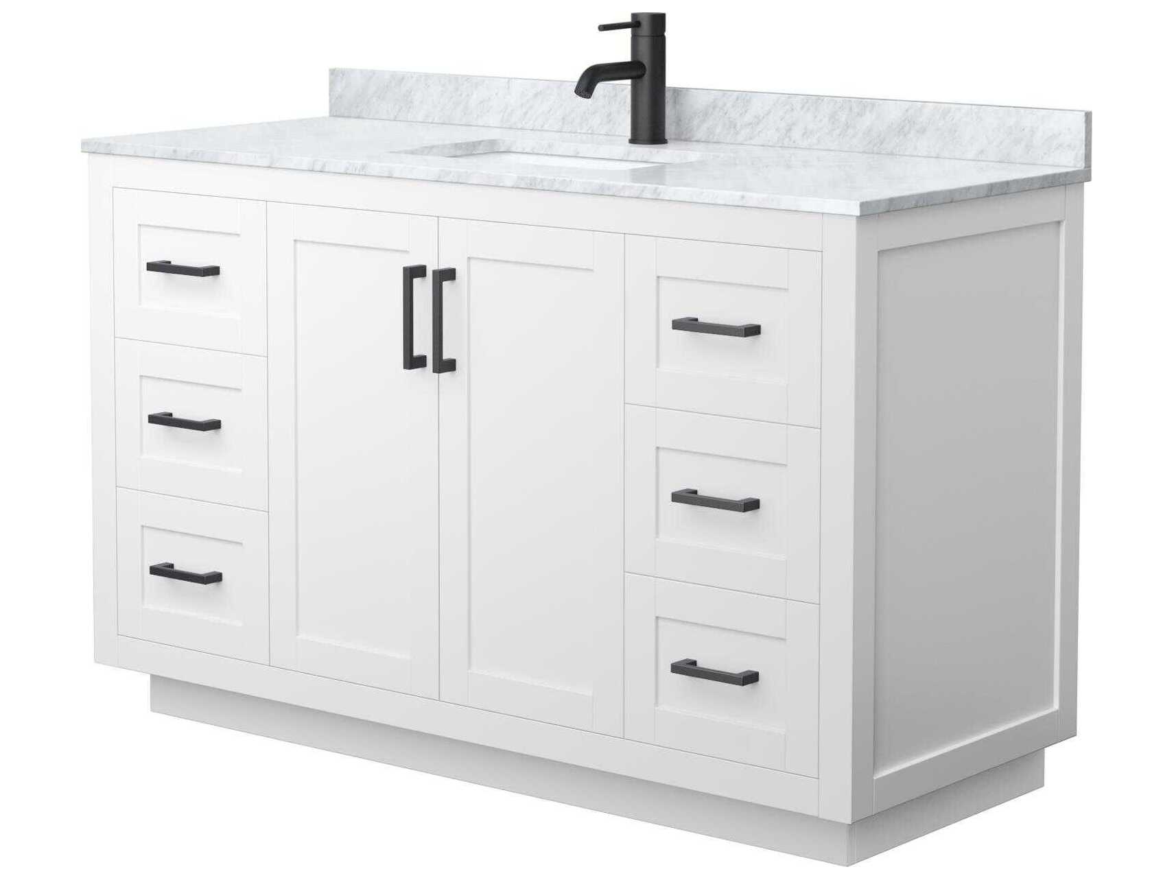 Wyndham Collection Miranda 54" White Vanity