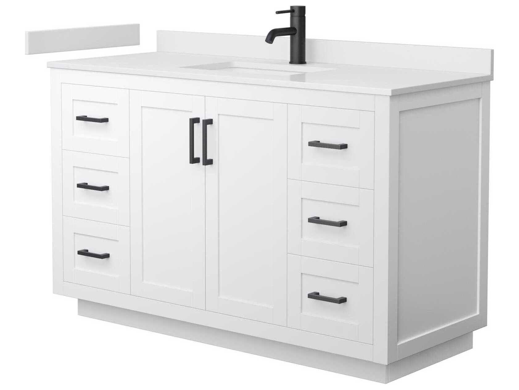Wyndham Collection Miranda 54" White Vanity