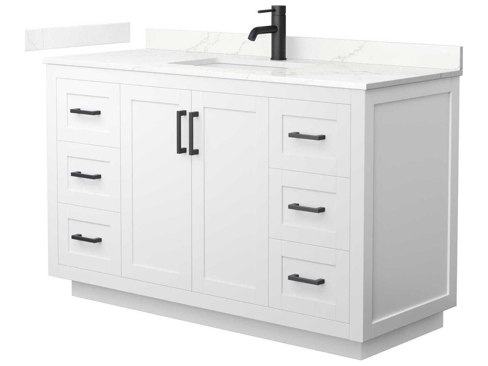 Wyndham Collection Miranda 54" White Vanity