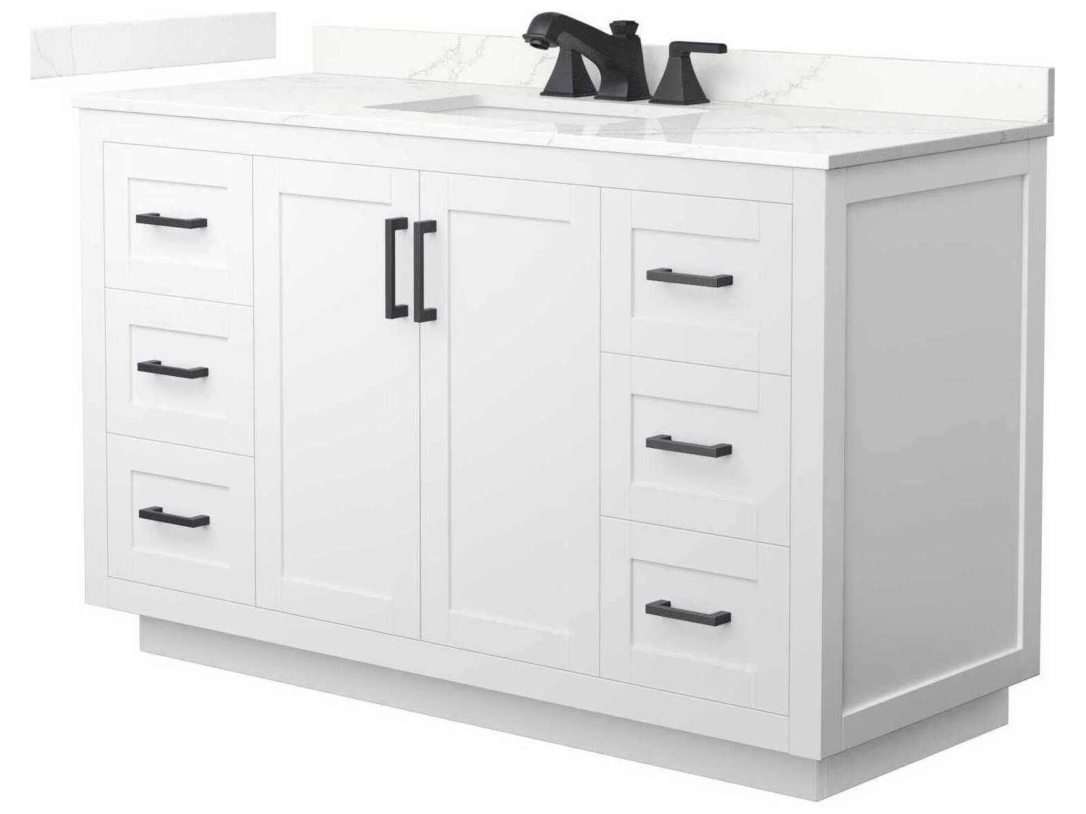 Wyndham Collection Miranda 54" White Vanity