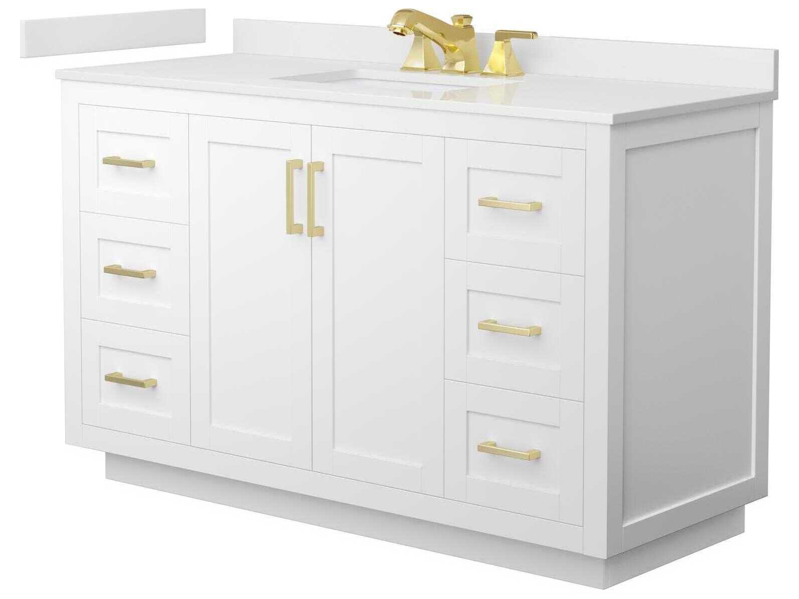 Wyndham Collection Miranda 54" White Vanity