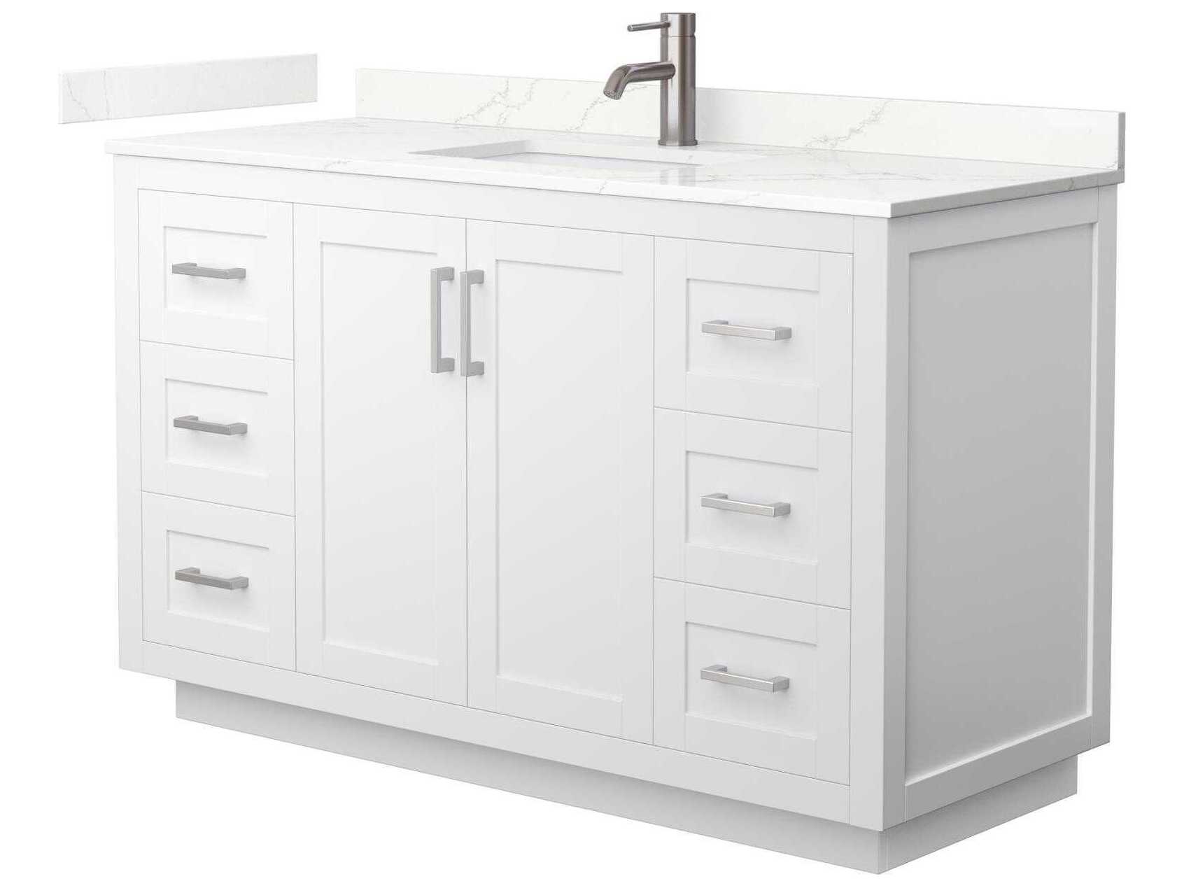 Wyndham Collection Miranda 54" White Vanity