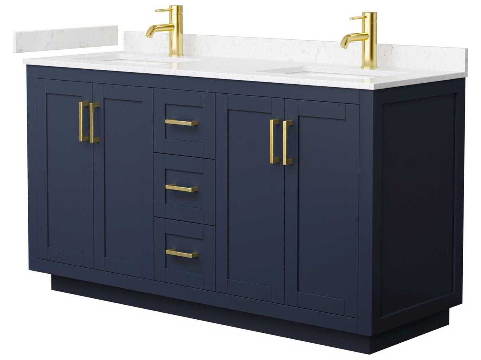 Wyndham Collection Miranda 60" Dark Blue Vanity