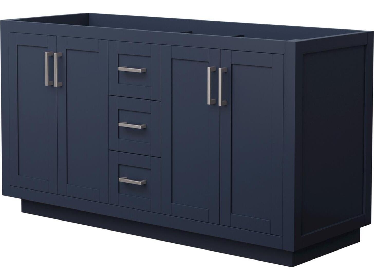Wyndham Collection Miranda 59" Dark Blue Vanity