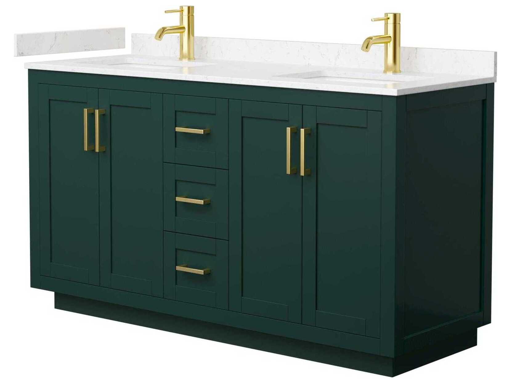 Wyndham Collection Miranda 60" Green Vanity