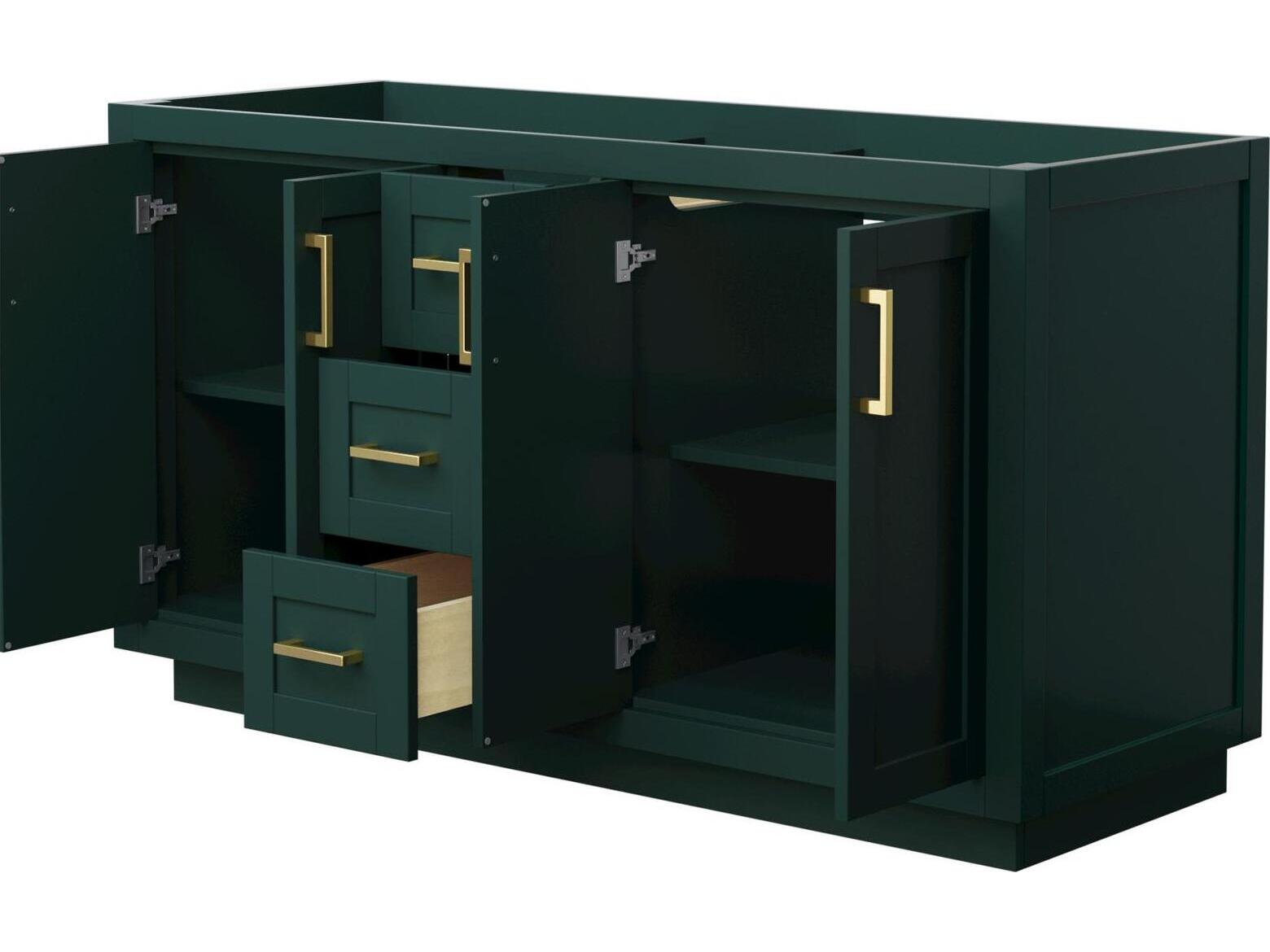Wyndham Collection Miranda 59" Green Vanity