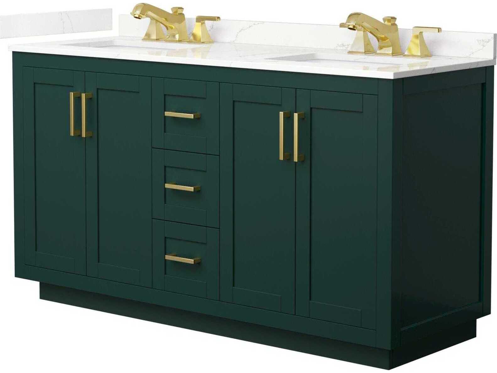 Wyndham Collection Miranda 60" Green Vanity