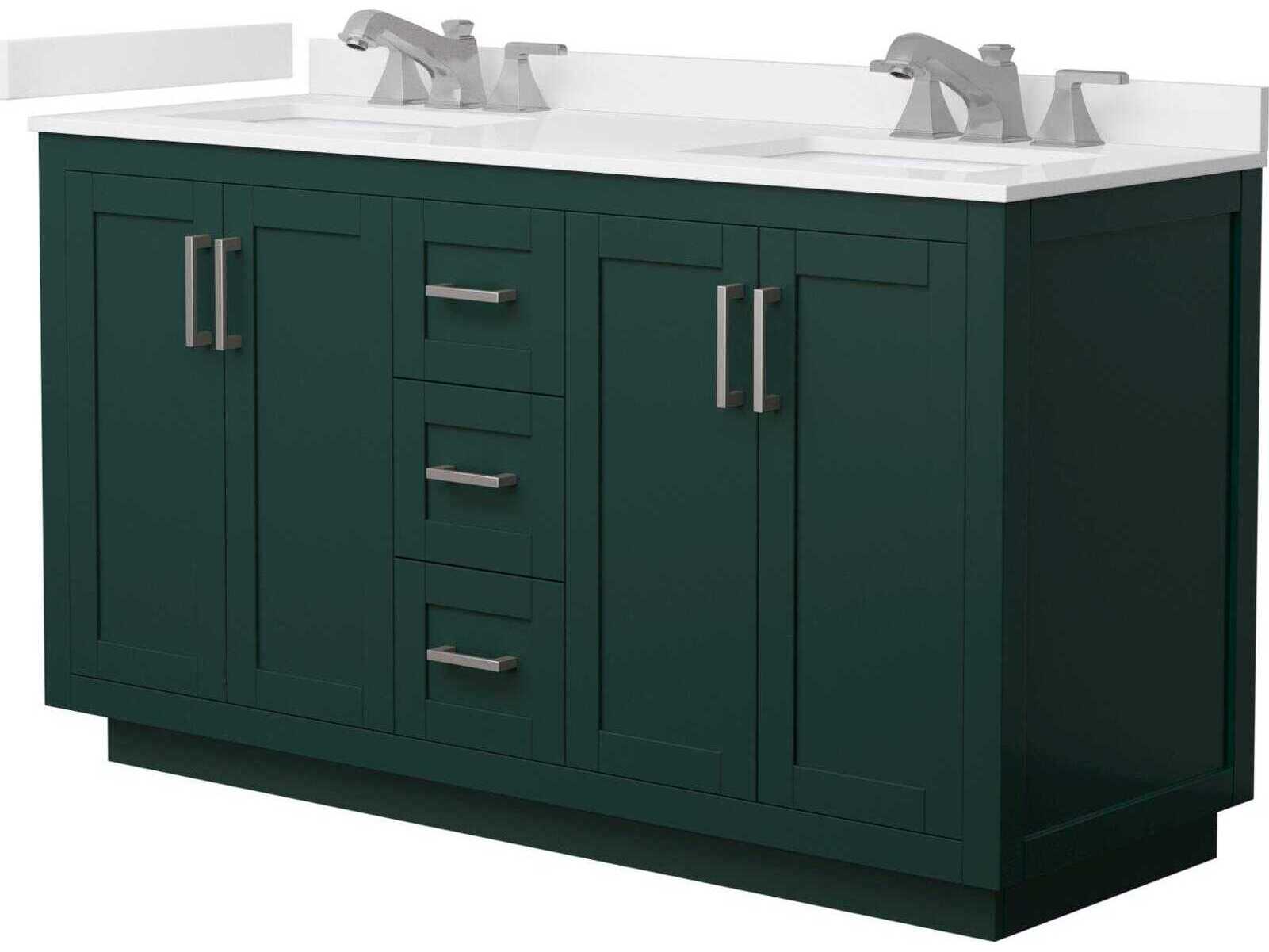 Wyndham Collection Miranda 60" Green Vanity