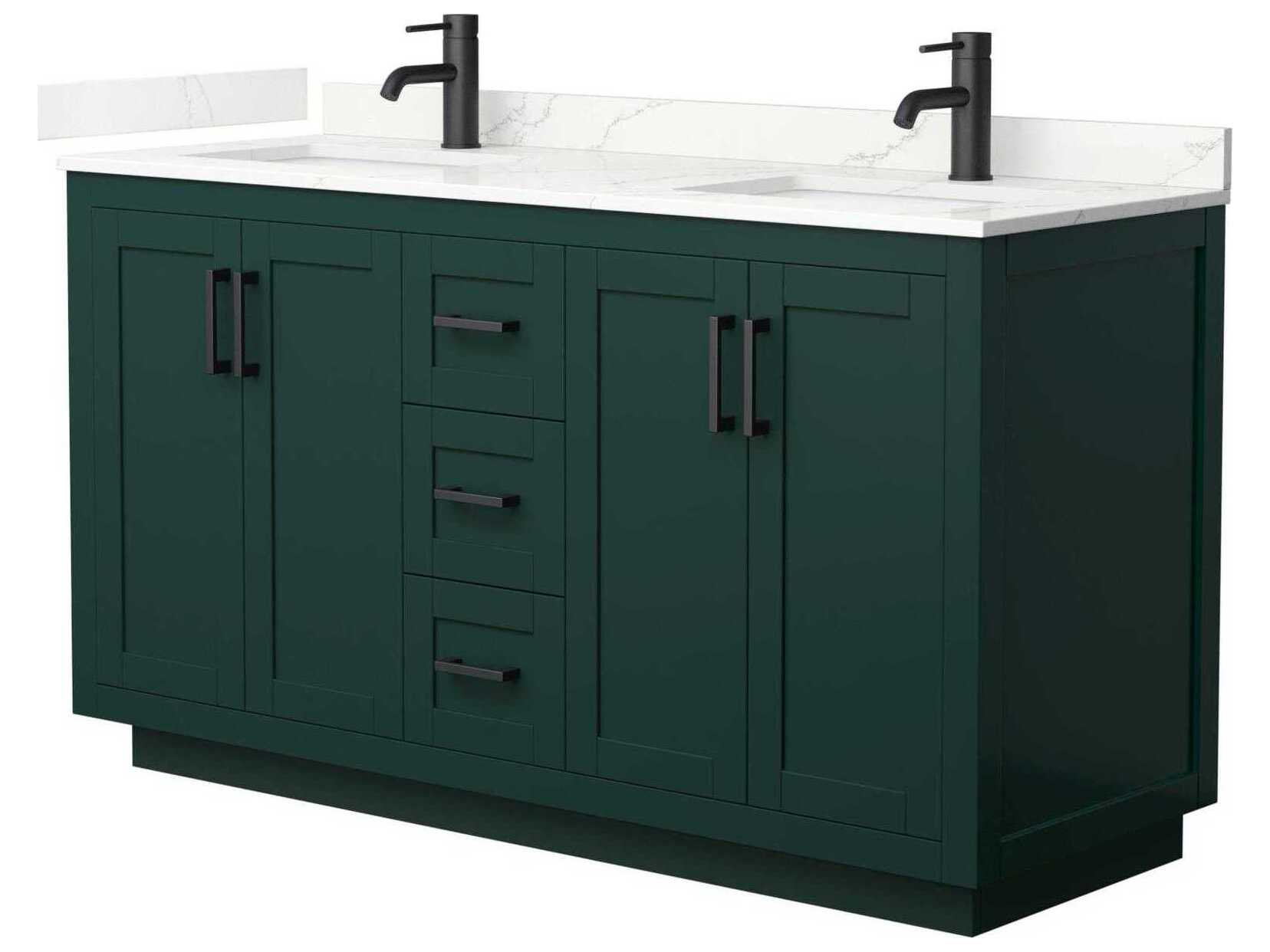 Wyndham Collection Miranda 60" Green Vanity