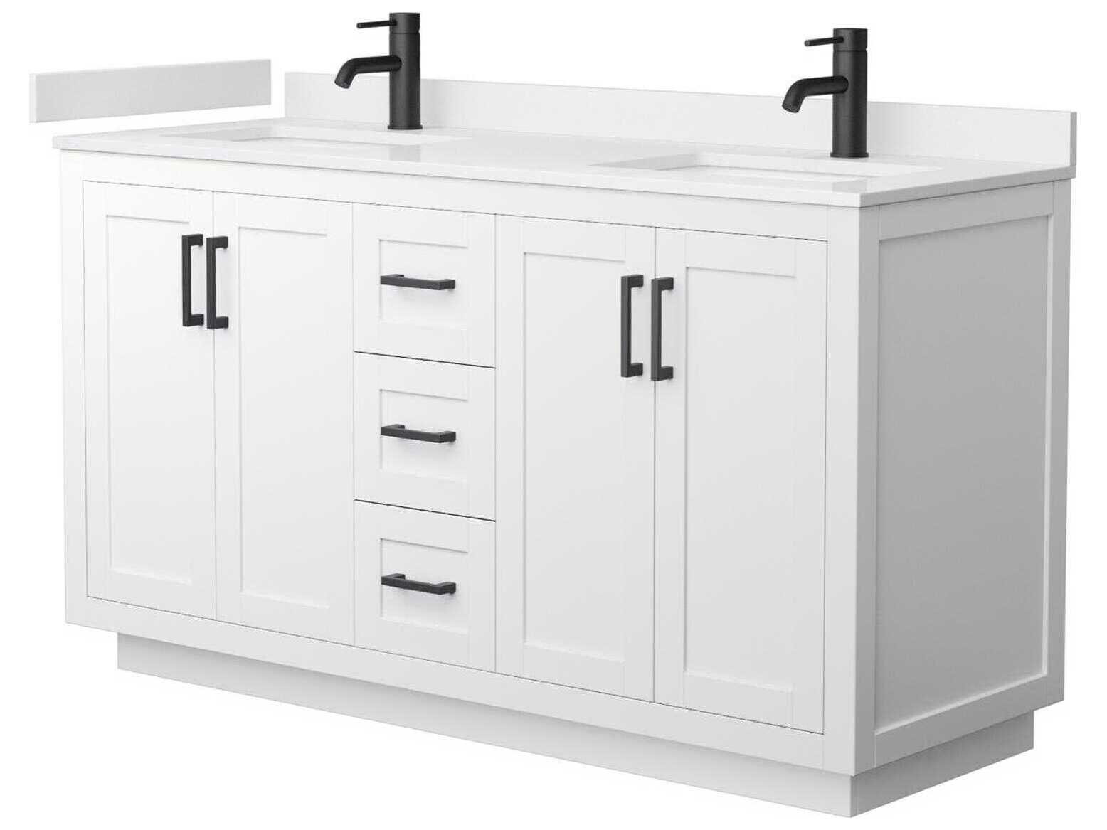 Wyndham Collection Miranda 60" White Vanity