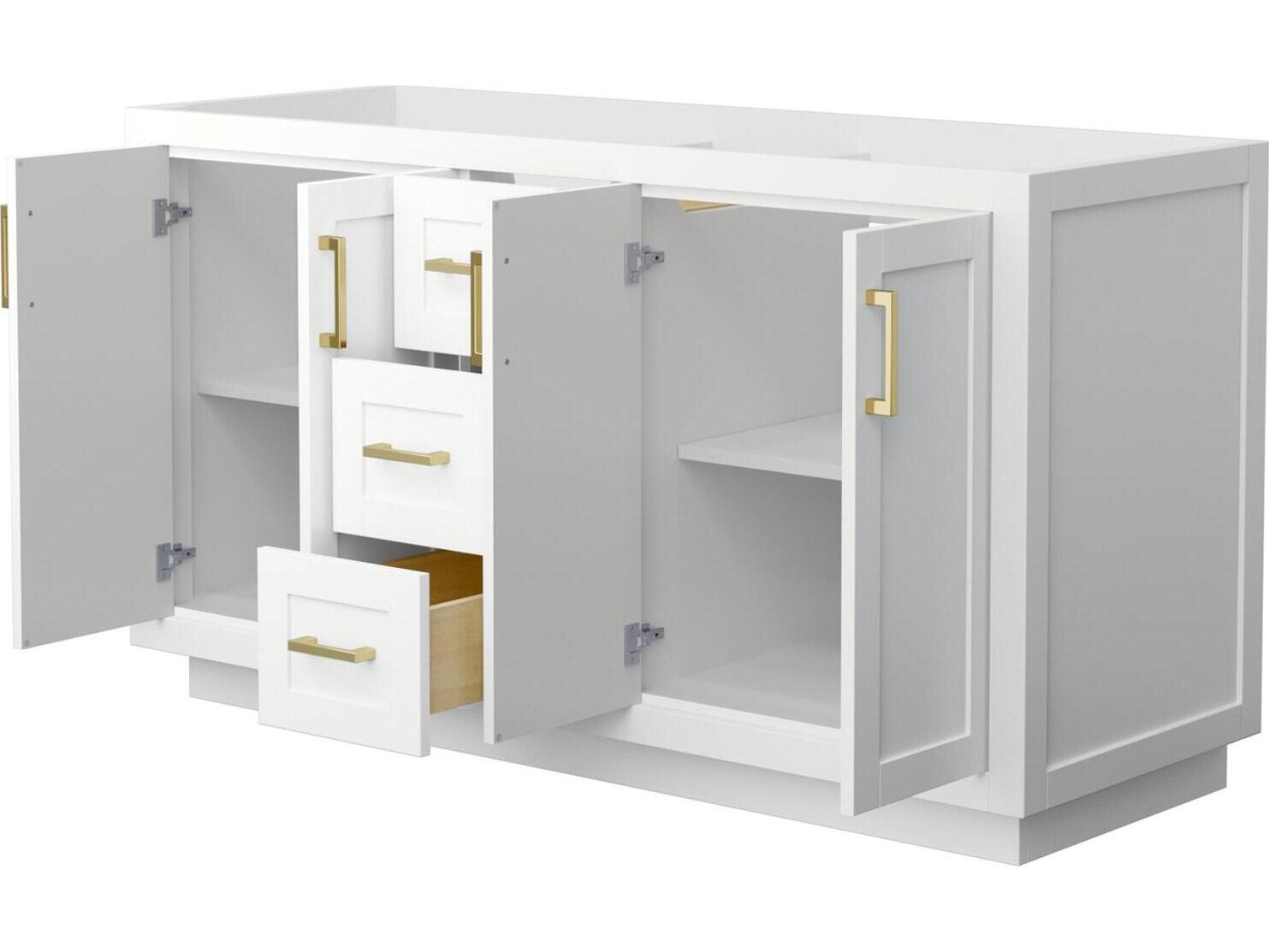 Wyndham Collection Miranda 59" White Vanity