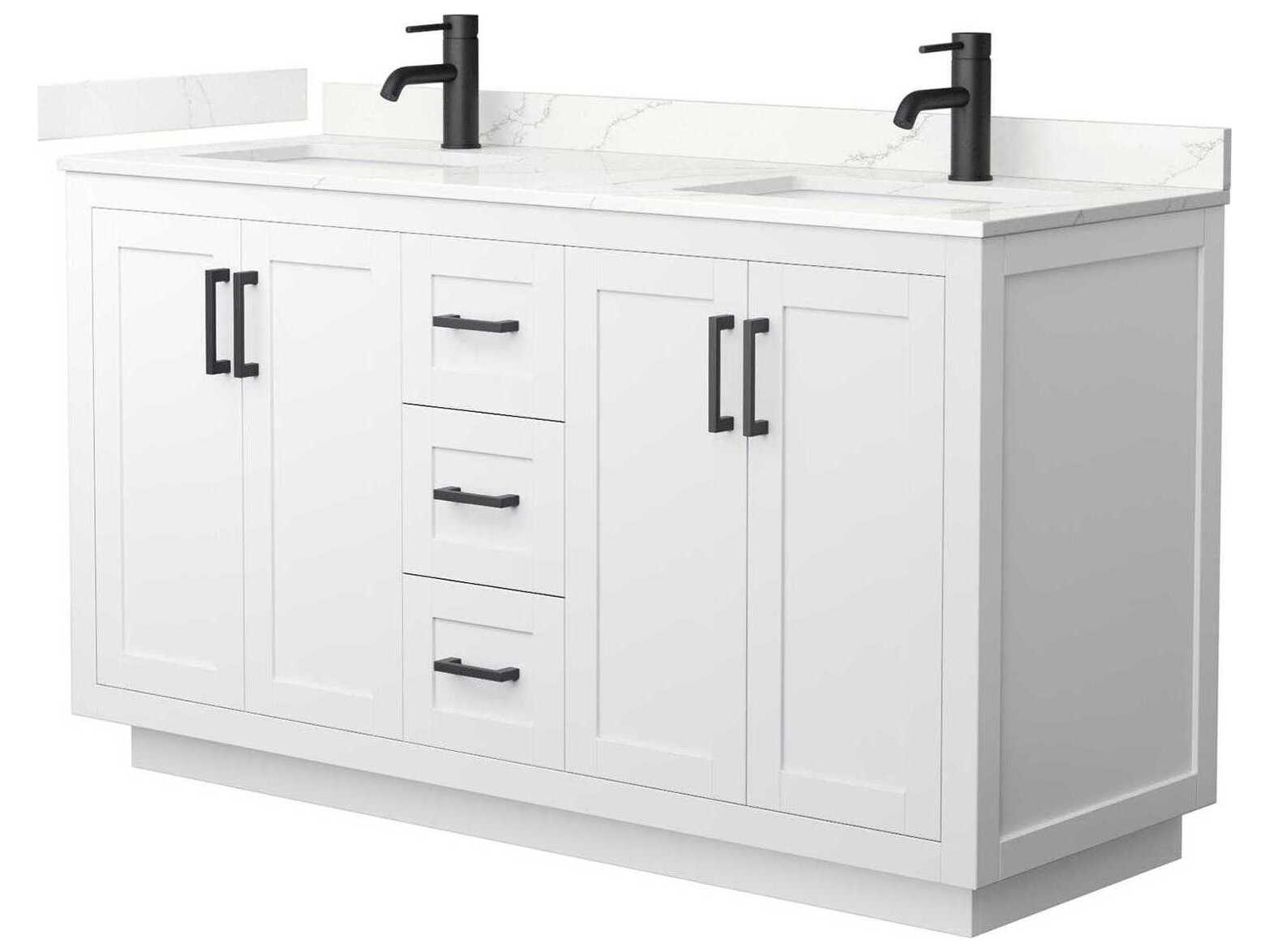 Wyndham Collection Miranda 60" White Vanity