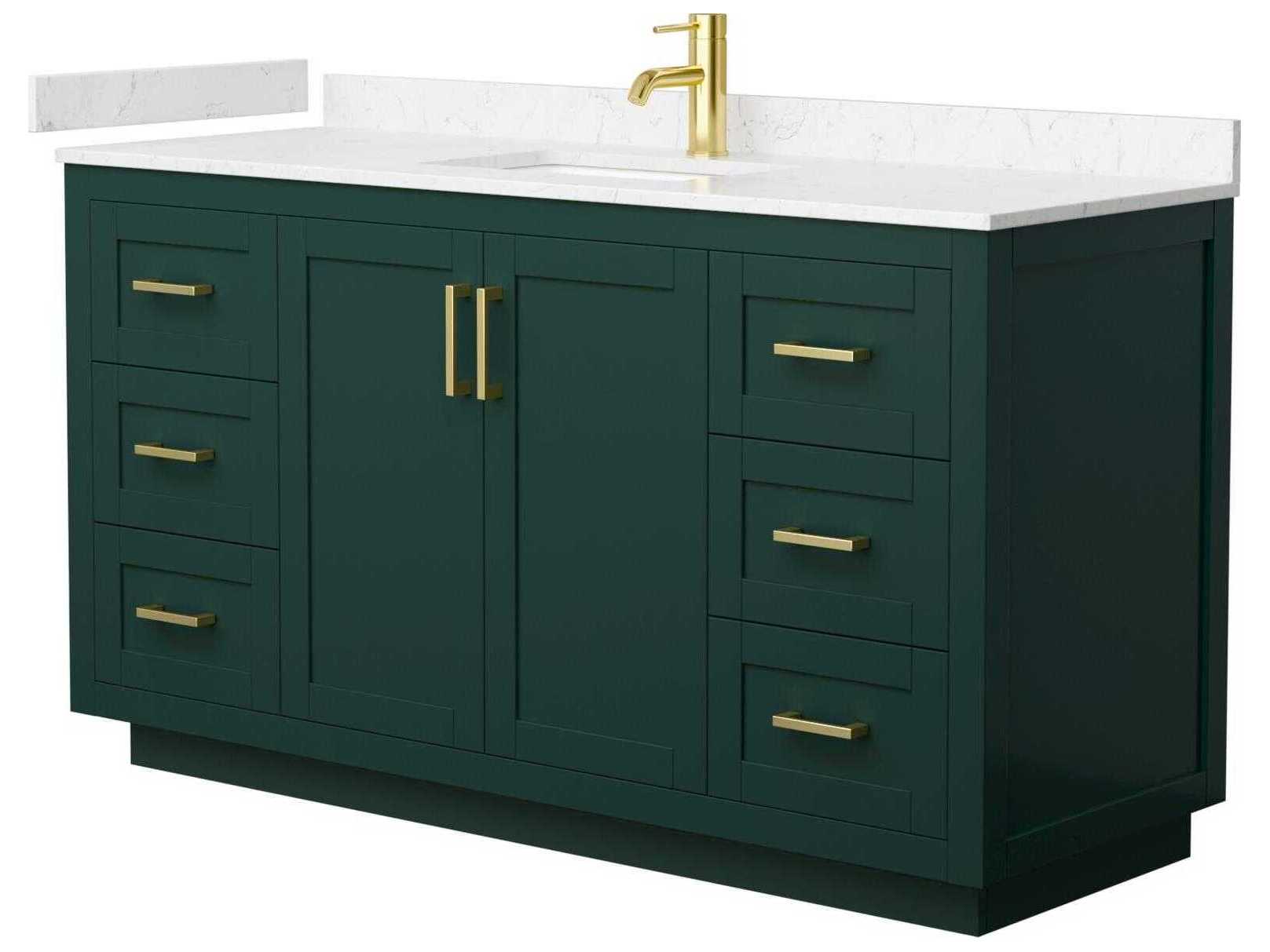 Wyndham Collection Miranda 60" Green Vanity
