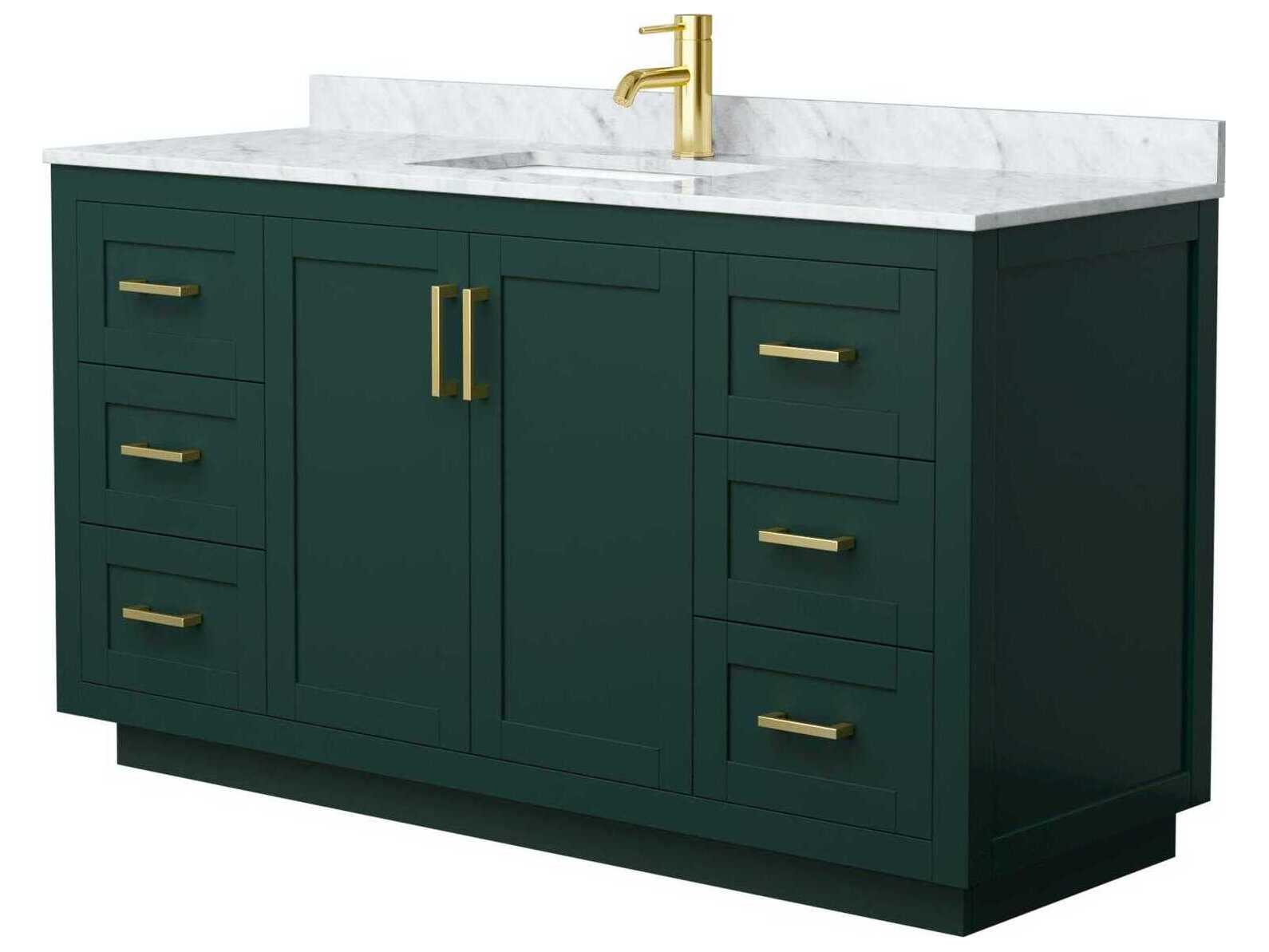 Wyndham Collection Miranda 60" Green Vanity