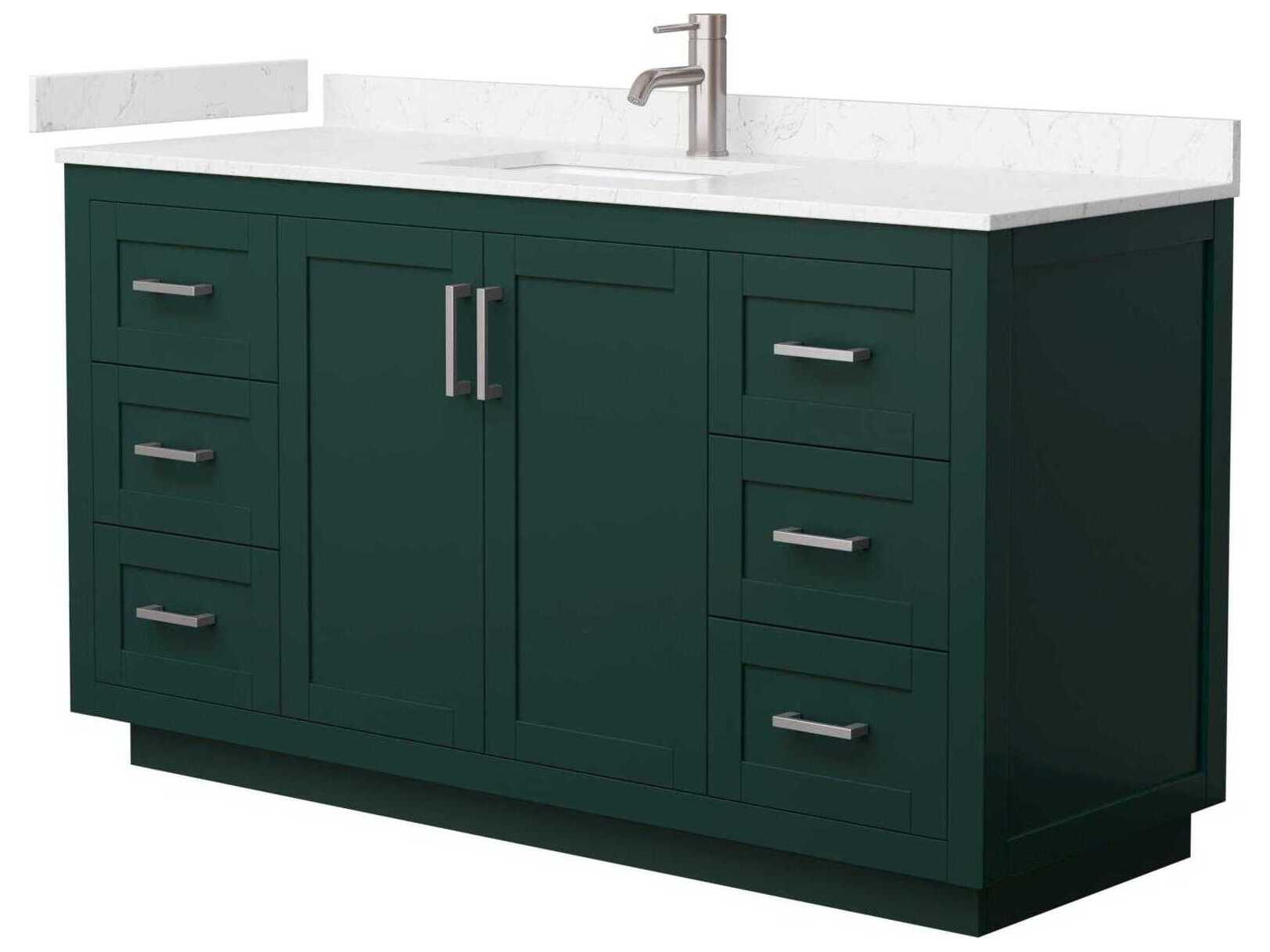 Wyndham Collection Miranda 60" Green Vanity