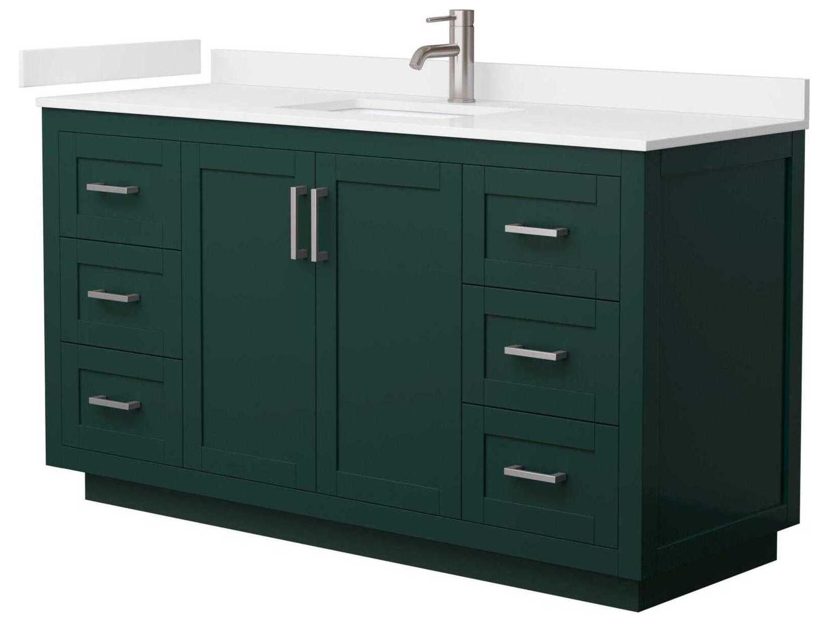 Wyndham Collection Miranda 60" Green Vanity