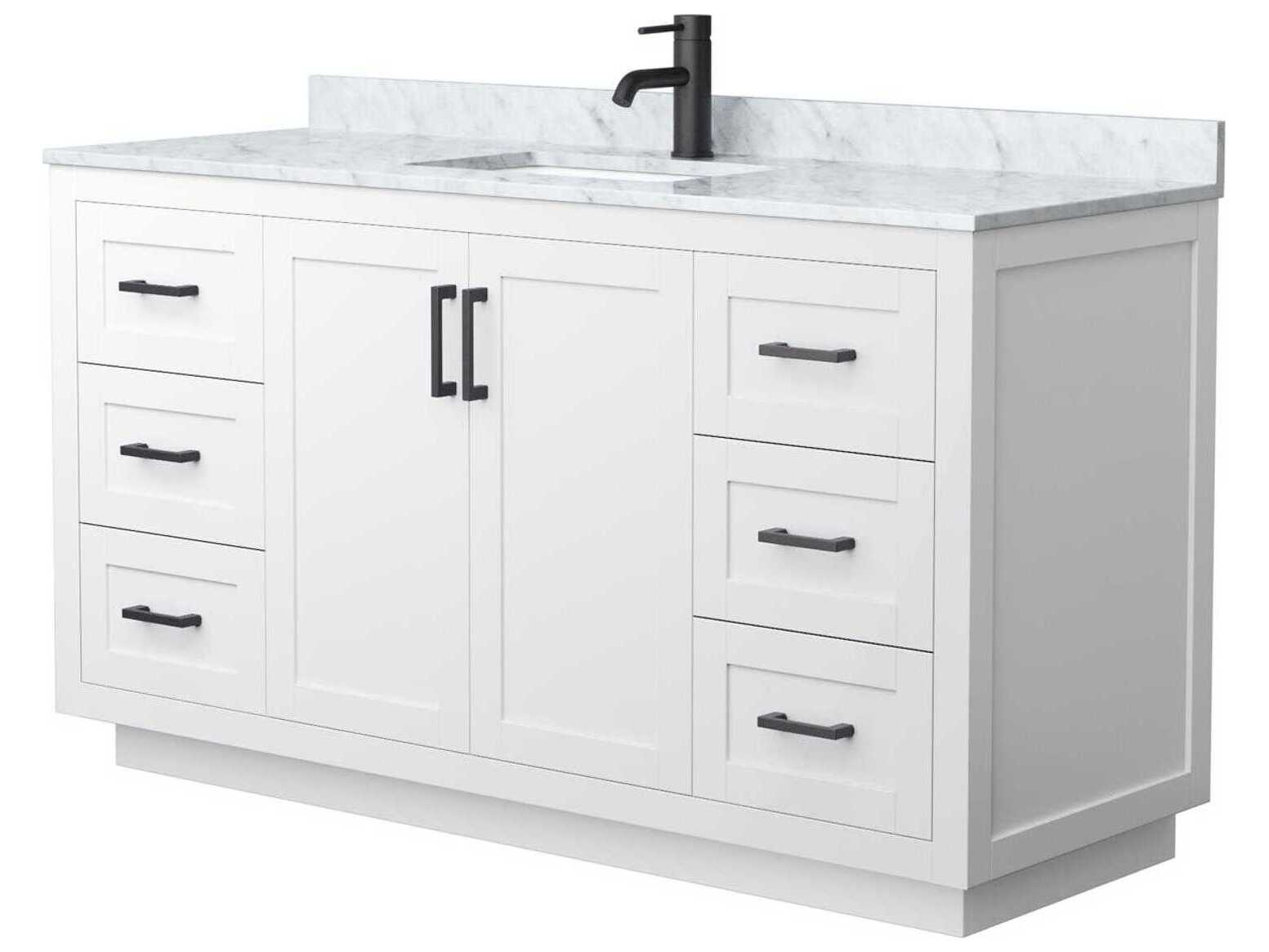 Wyndham Collection Miranda 60" White Vanity