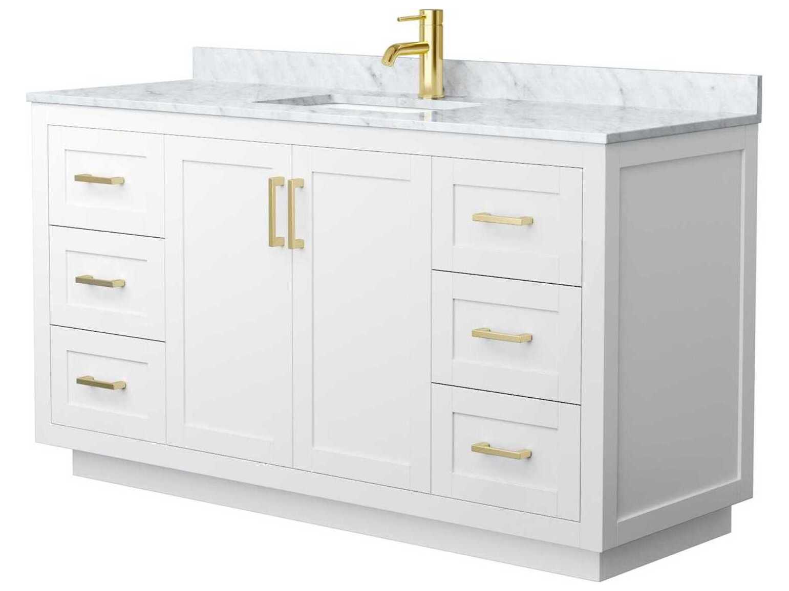 Wyndham Collection Miranda 60" White Vanity