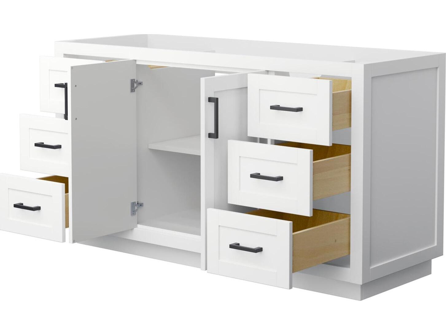 Wyndham Collection Miranda 59" White Vanity