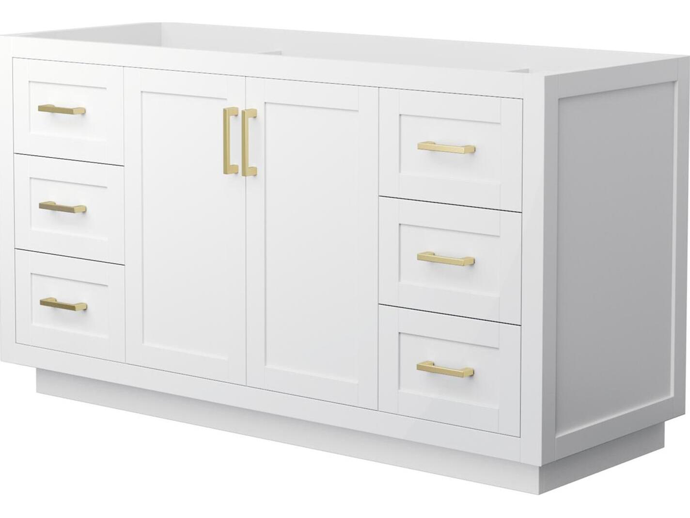 Wyndham Collection Miranda 59" White Vanity