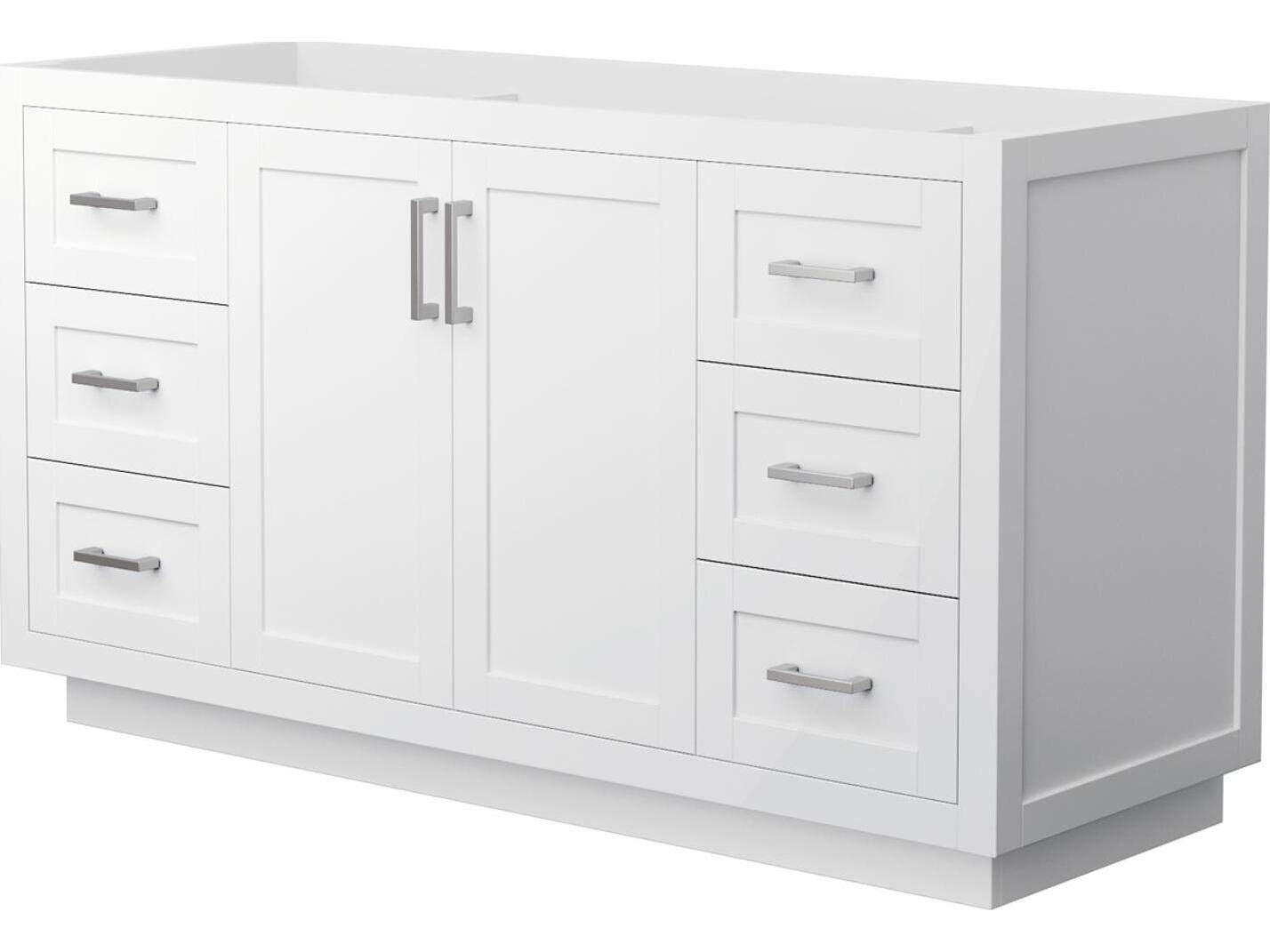Wyndham Collection Miranda 59" White Vanity