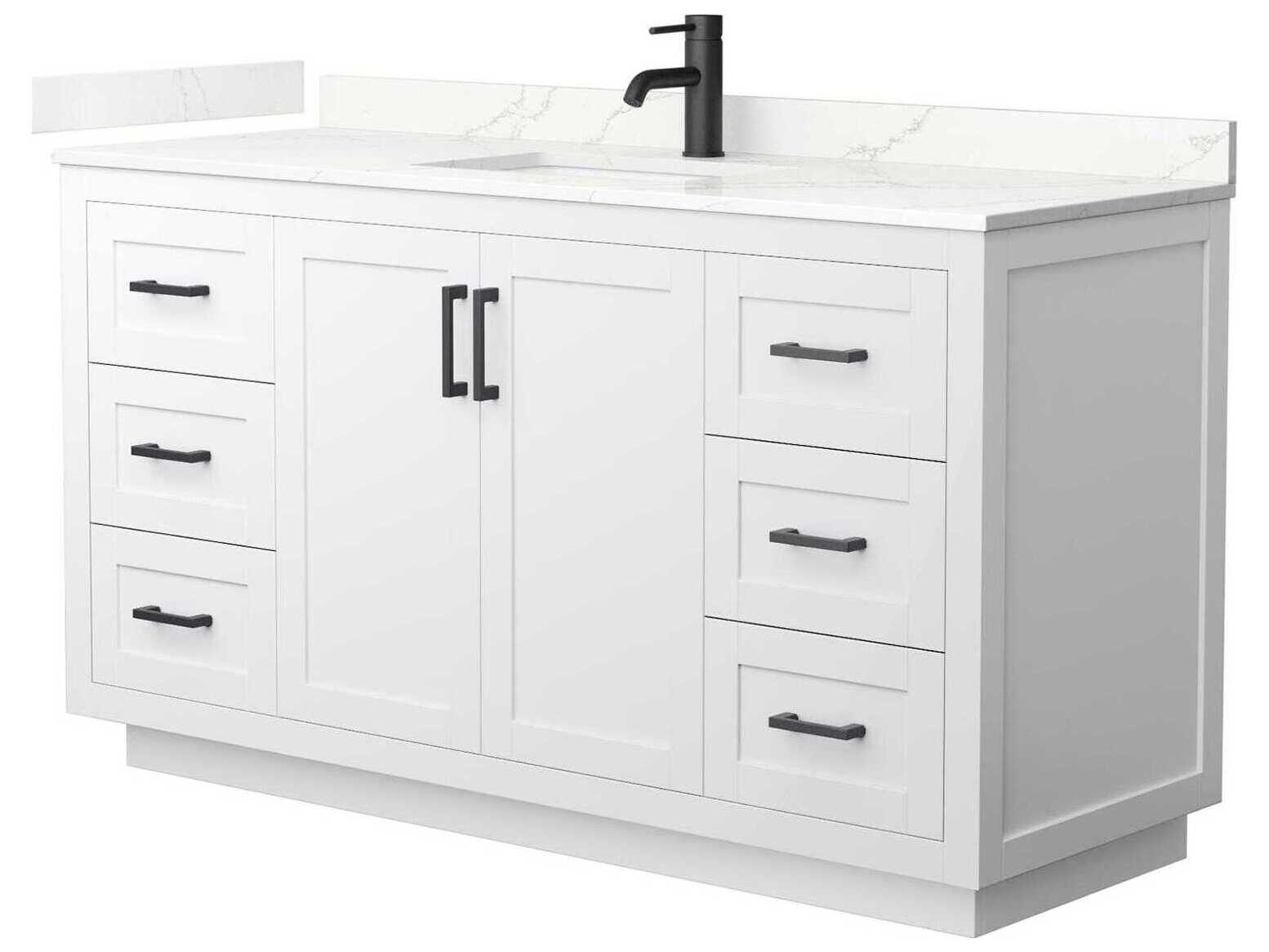 Wyndham Collection Miranda 60" White Vanity
