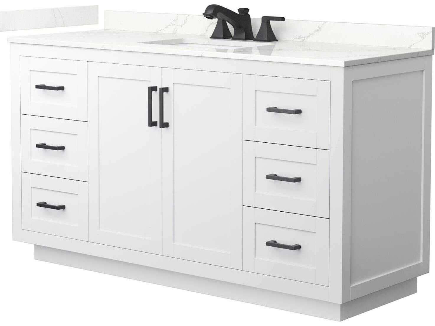 Wyndham Collection Miranda 60" White Vanity
