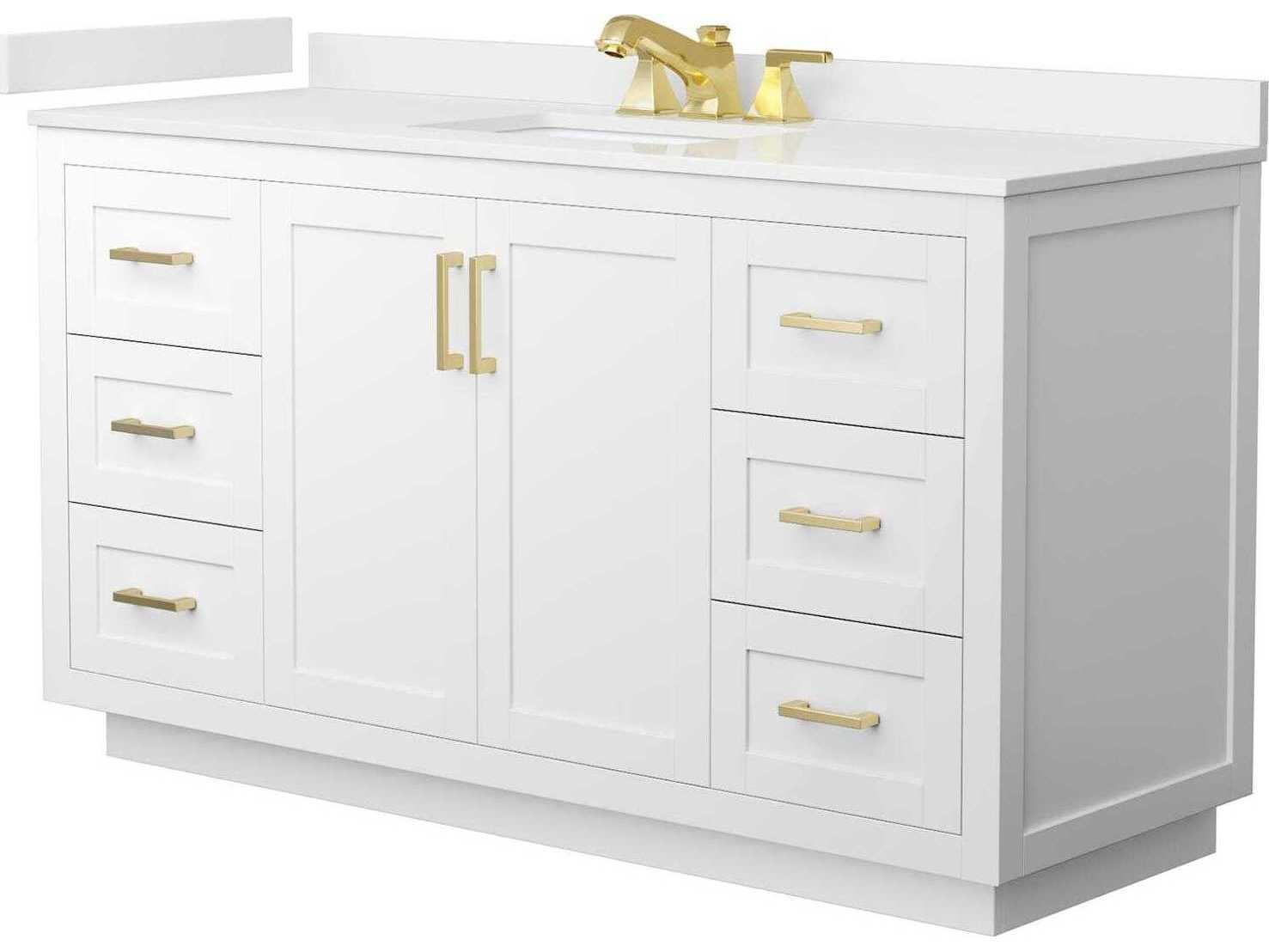 Wyndham Collection Miranda 60" White Vanity
