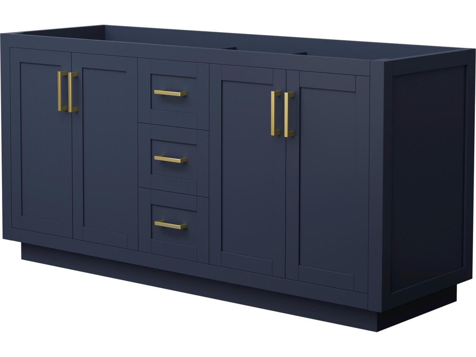 Wyndham Collection Miranda 65" Dark Blue Vanity