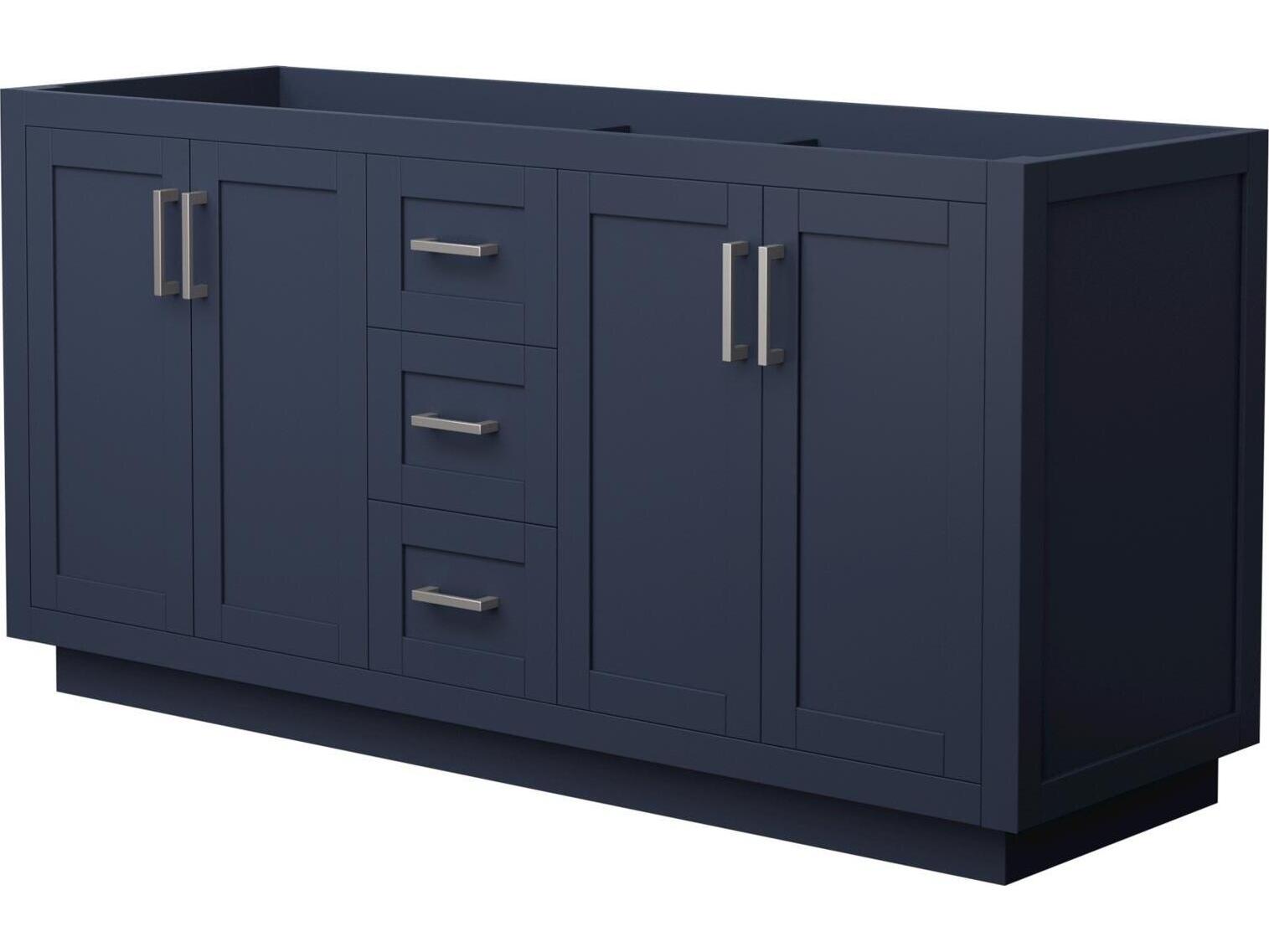 Wyndham Collection Miranda 65" Dark Blue Vanity