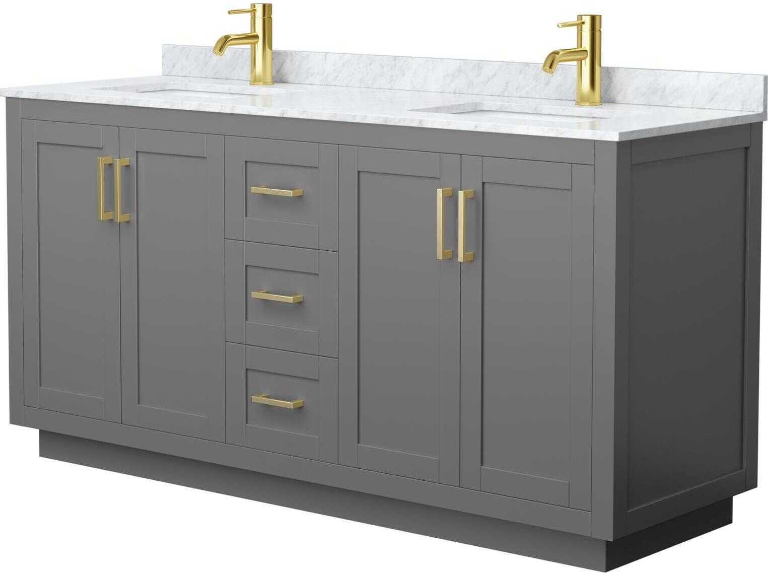 Wyndham Collection Miranda 66" Dark Gray Vanity