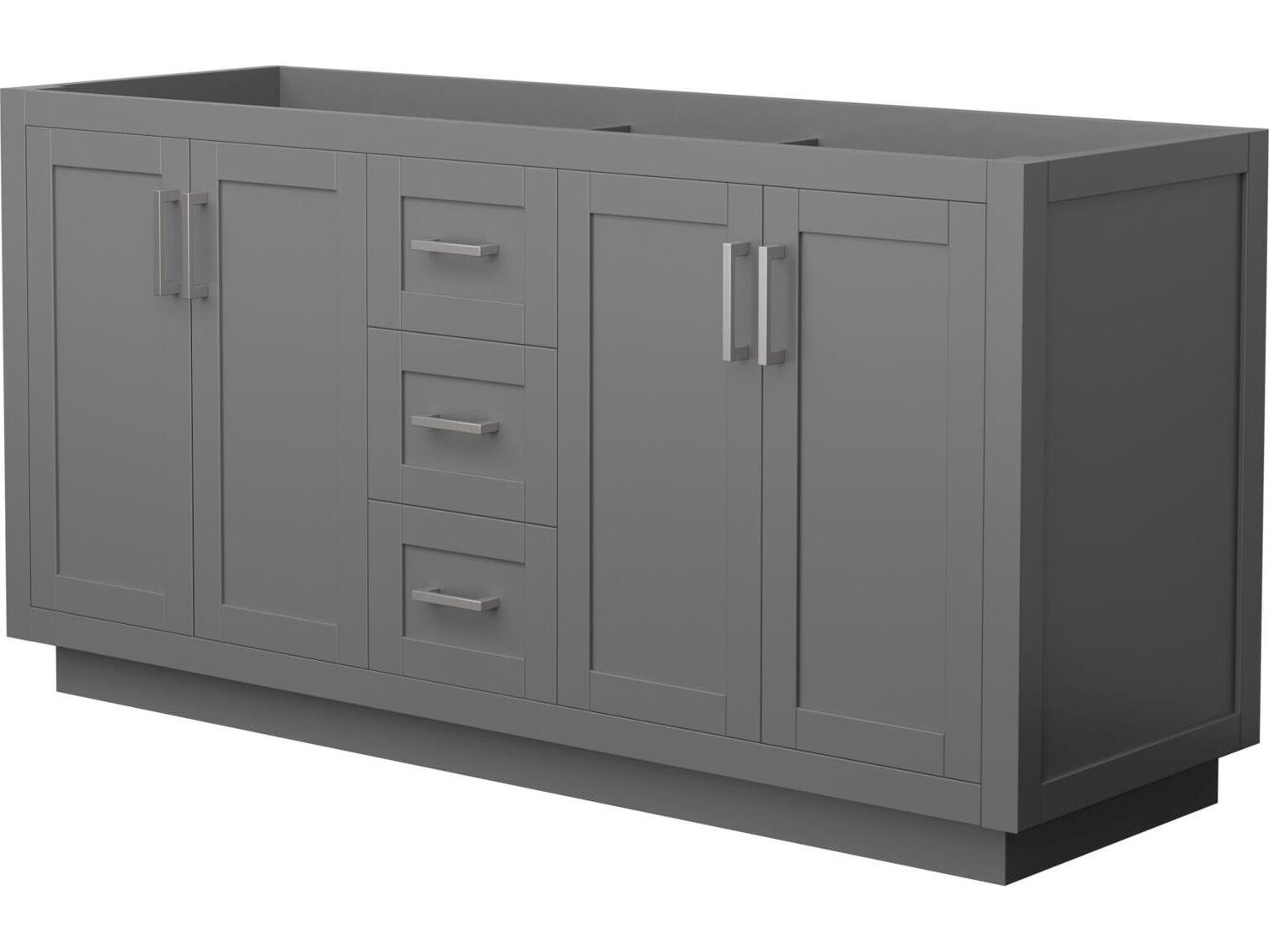Wyndham Collection Miranda 65" Dark Gray Vanity