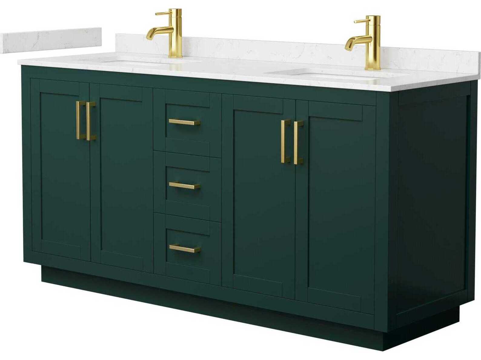 Wyndham Collection Miranda 66" Green Vanity