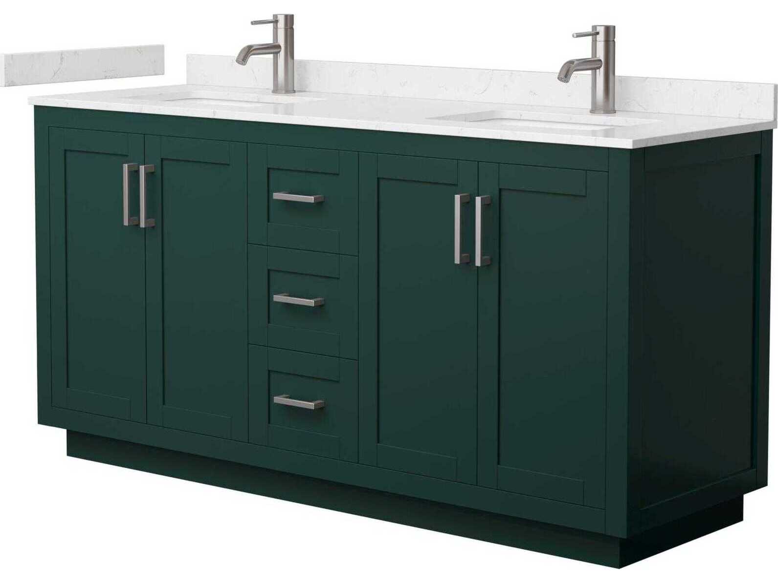 Wyndham Collection Miranda 66" Green Vanity