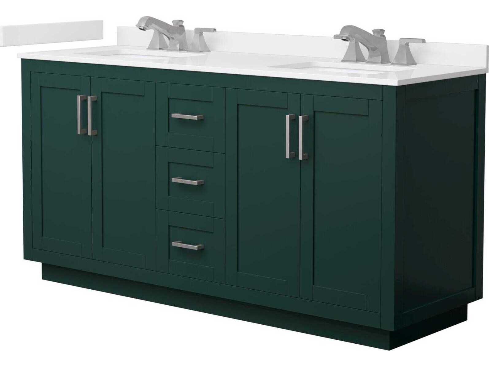 Wyndham Collection Miranda 66" Green Vanity